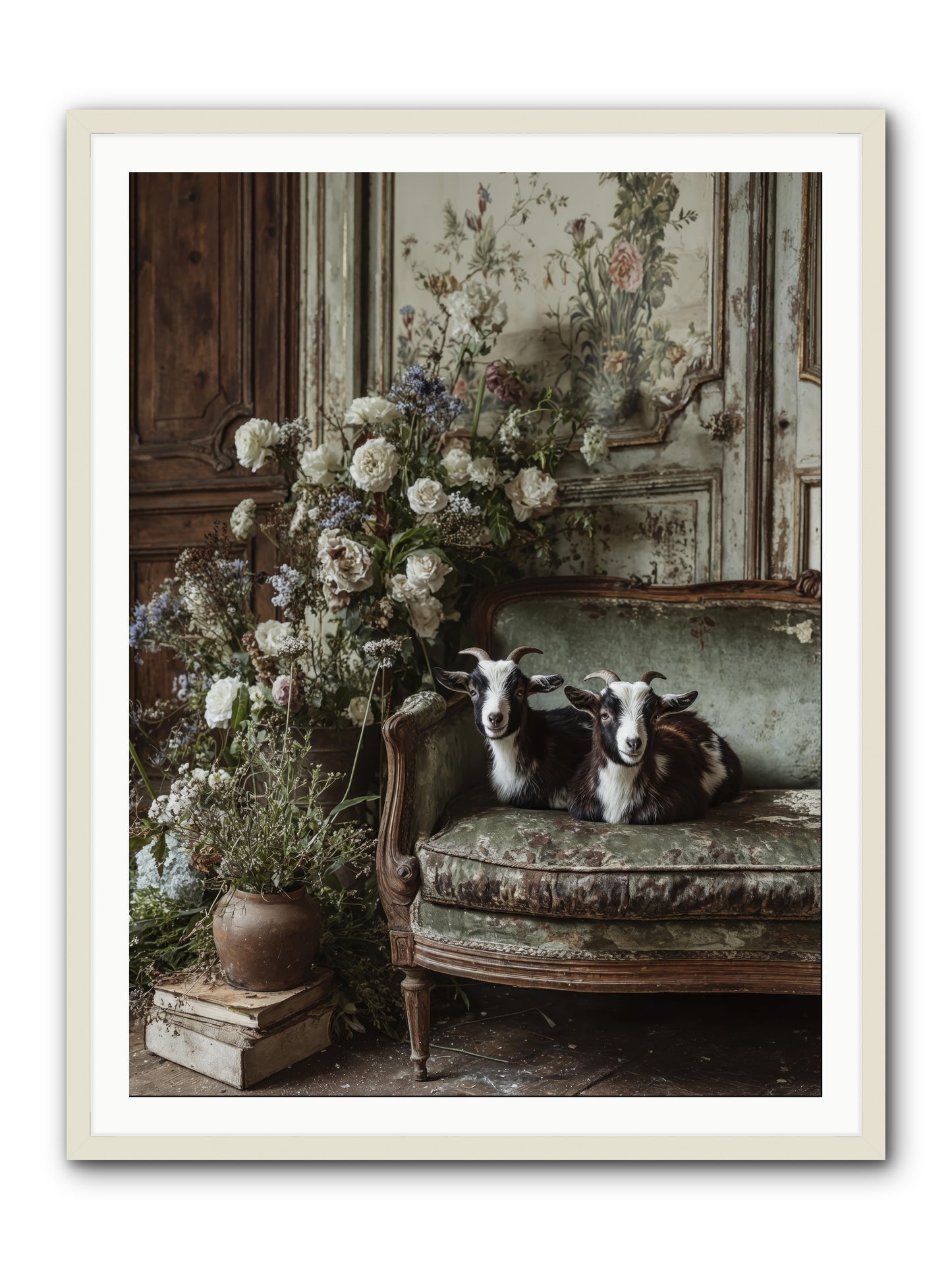 The heart's chosen joy -- Framed Print - White 36x48