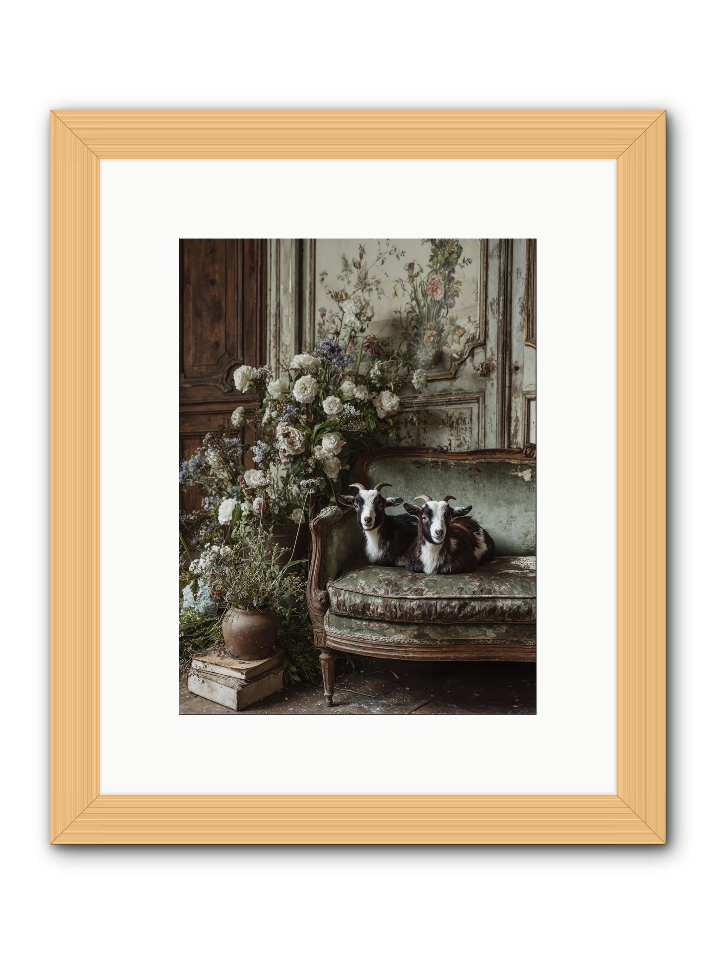 The heart's chosen joy -- Framed Print - Natural 9x12