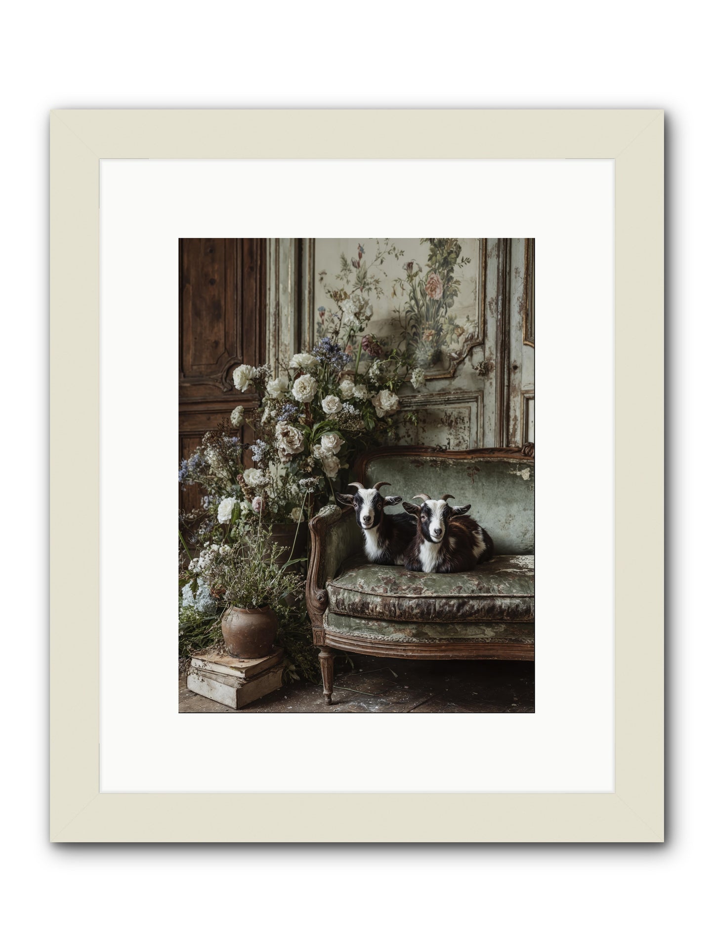 The heart's chosen joy -- Framed Print - White 9x12