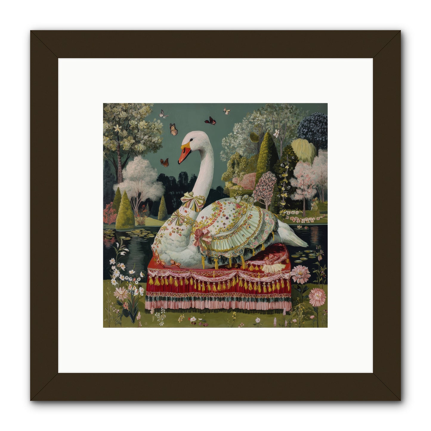 The hidden alcove -- Framed Print - Black 10x10