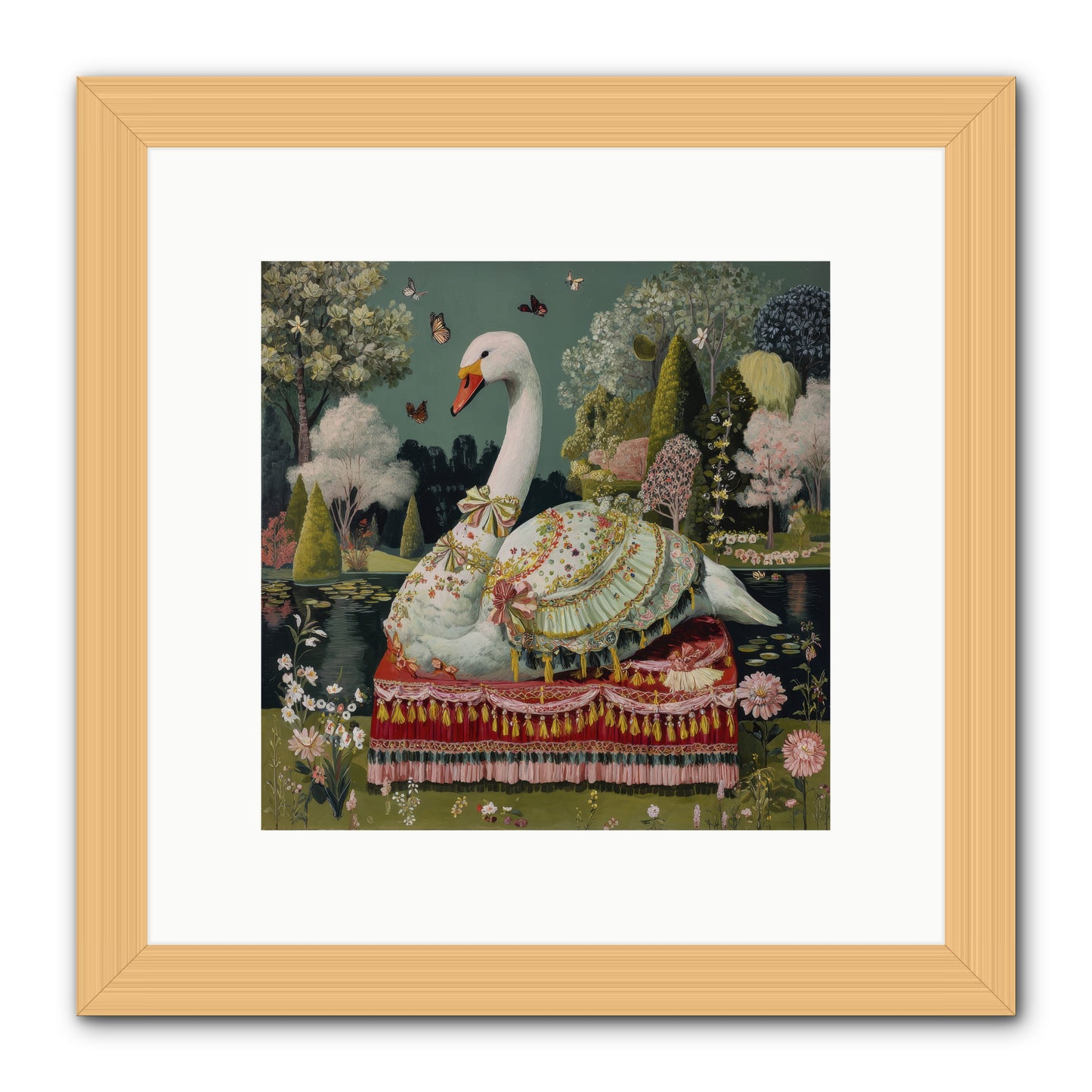 The hidden alcove -- Framed Print - Natural 10x10