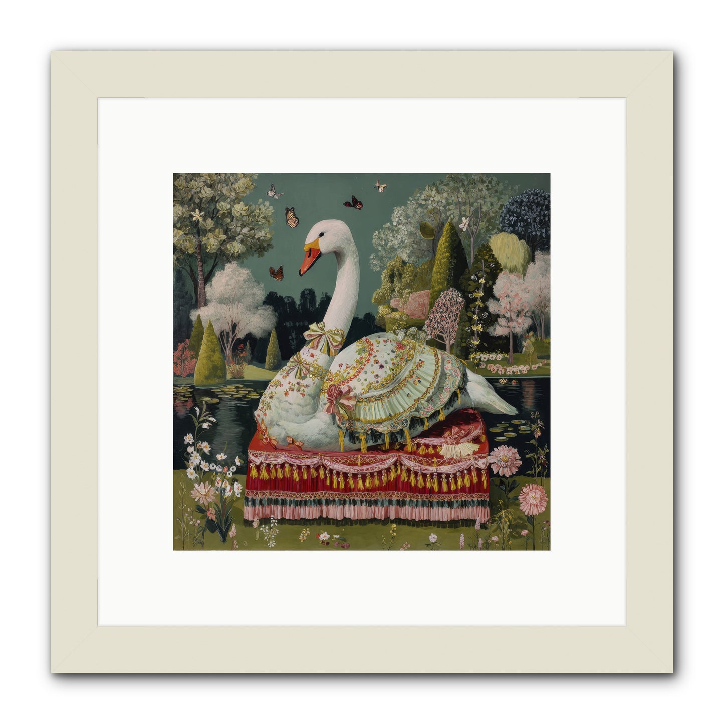 The hidden alcove -- Framed Print - White 10x10