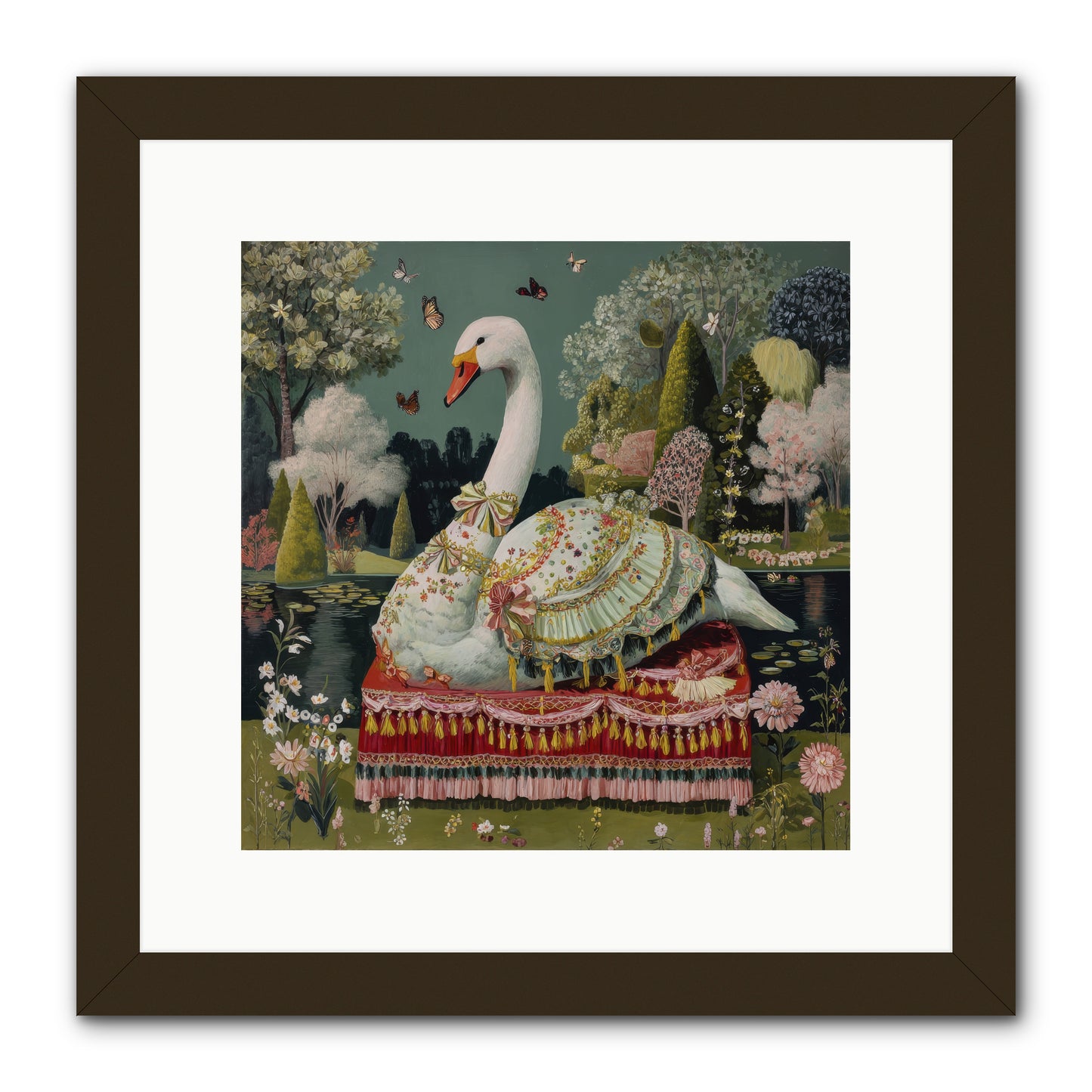 The hidden alcove -- Framed Print - Black 12x12