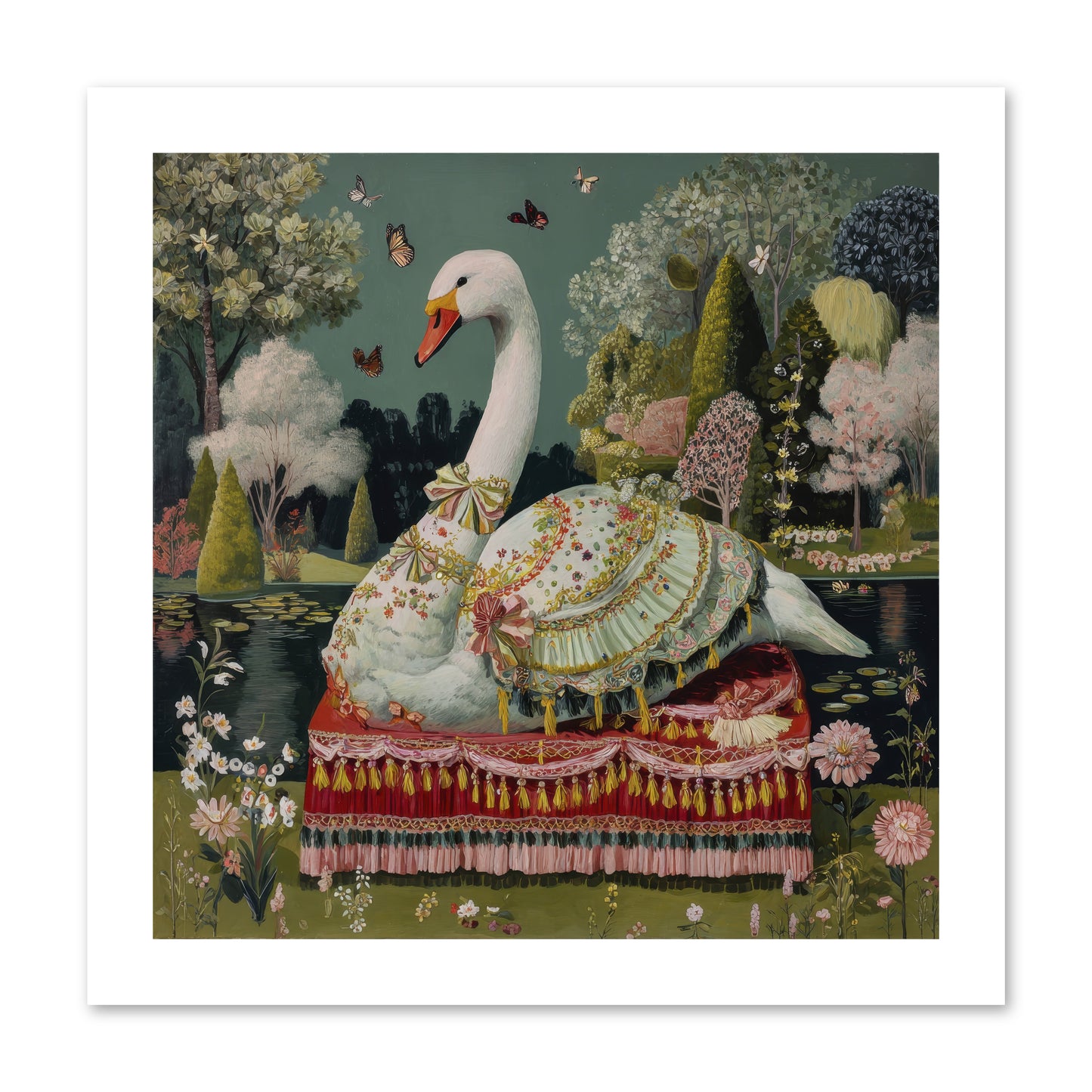 The hidden alcove -- Loose Canvas Print 12x12