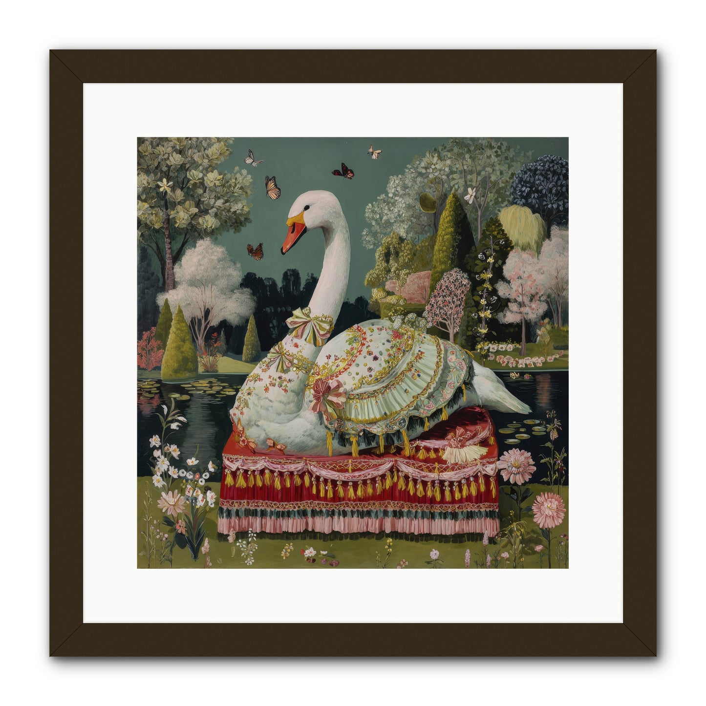 The hidden alcove -- Framed Print - Black 16x16