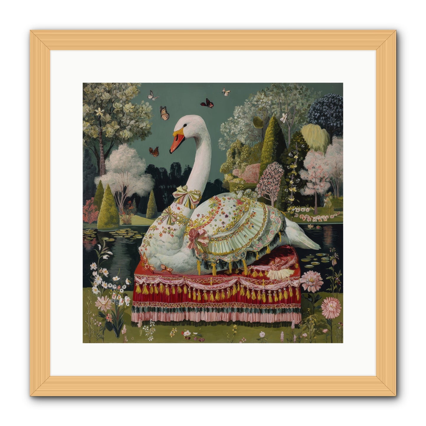 The hidden alcove -- Framed Print - Natural 16x16