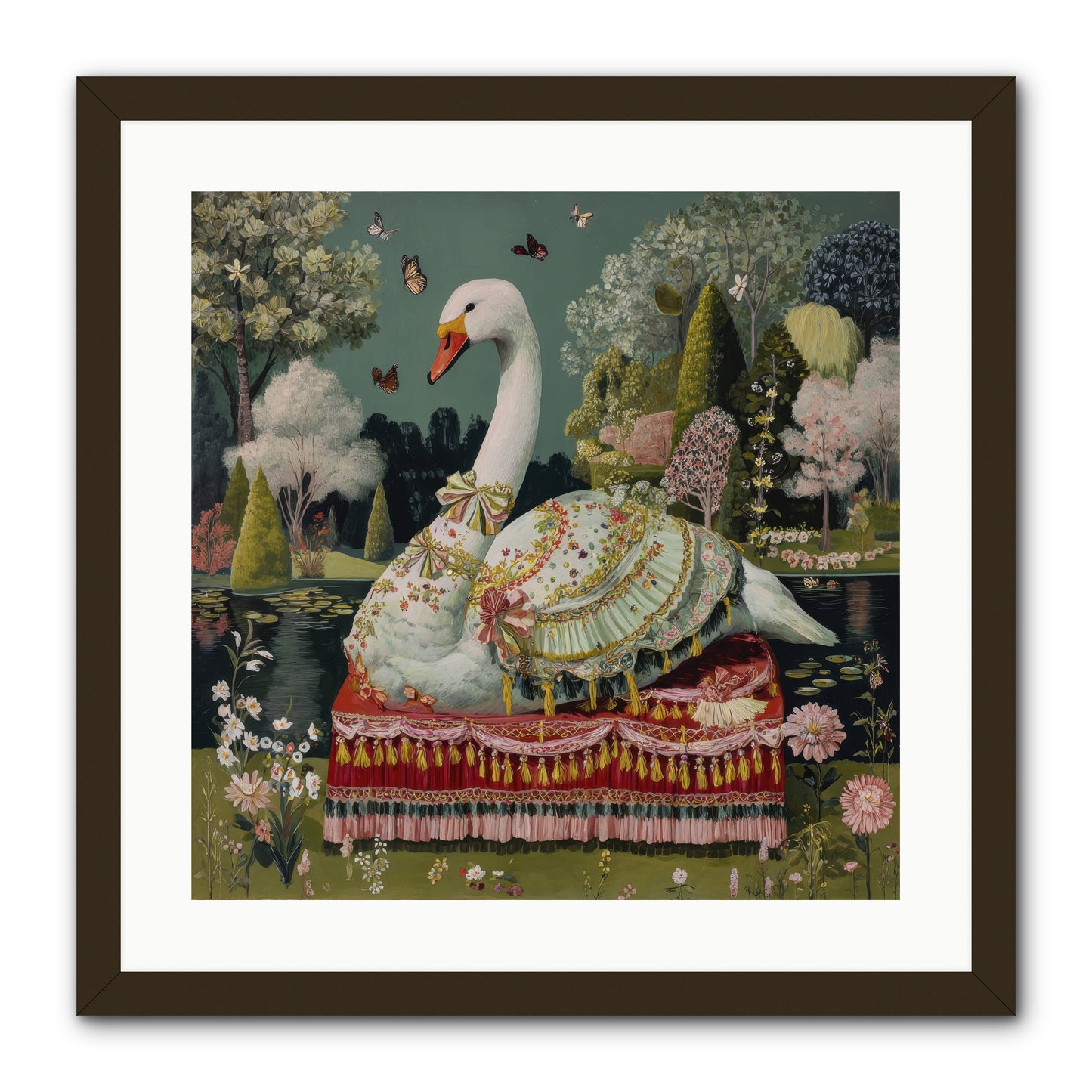 The hidden alcove -- Framed Print - Black 20x20