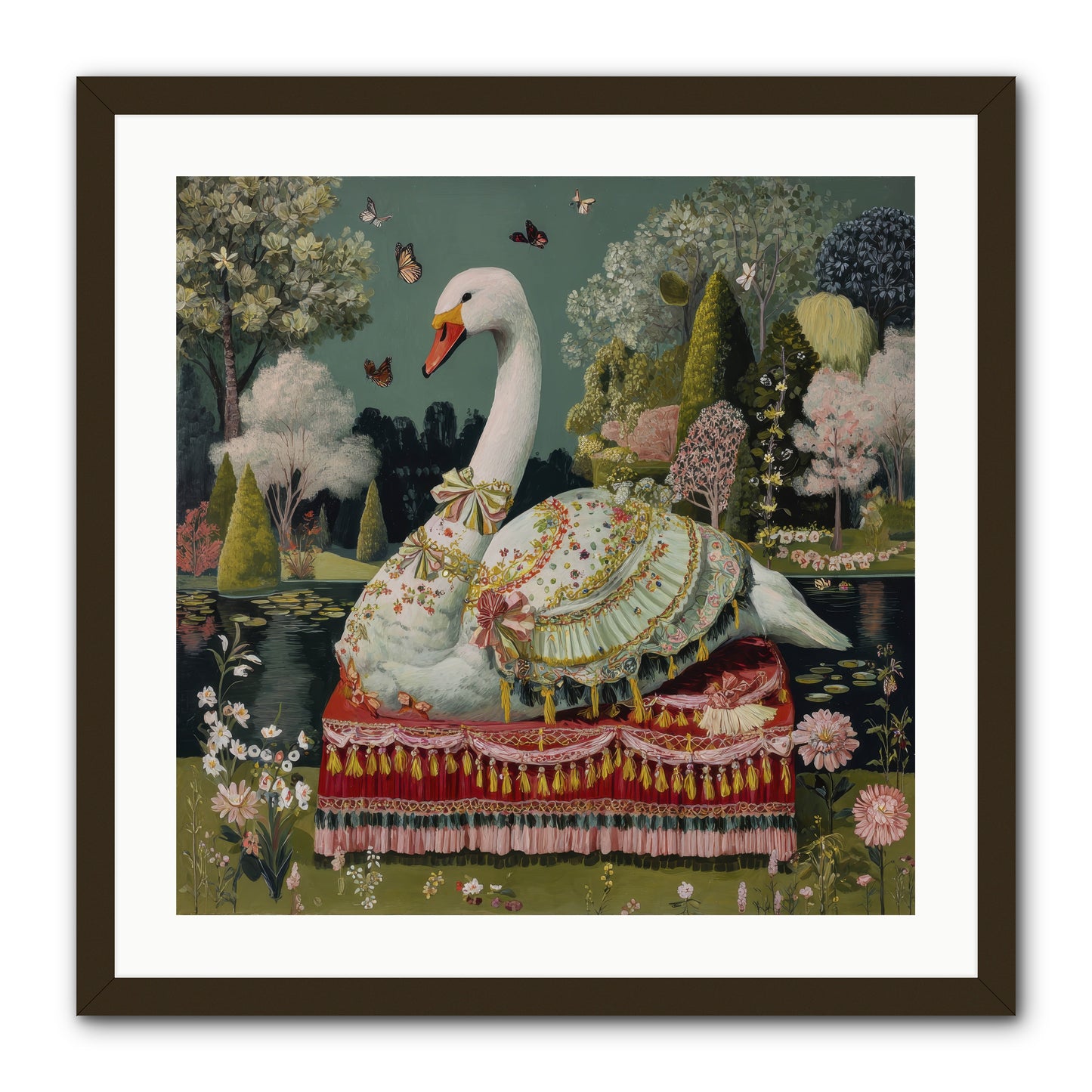 The hidden alcove -- Framed Print - Black 24x24