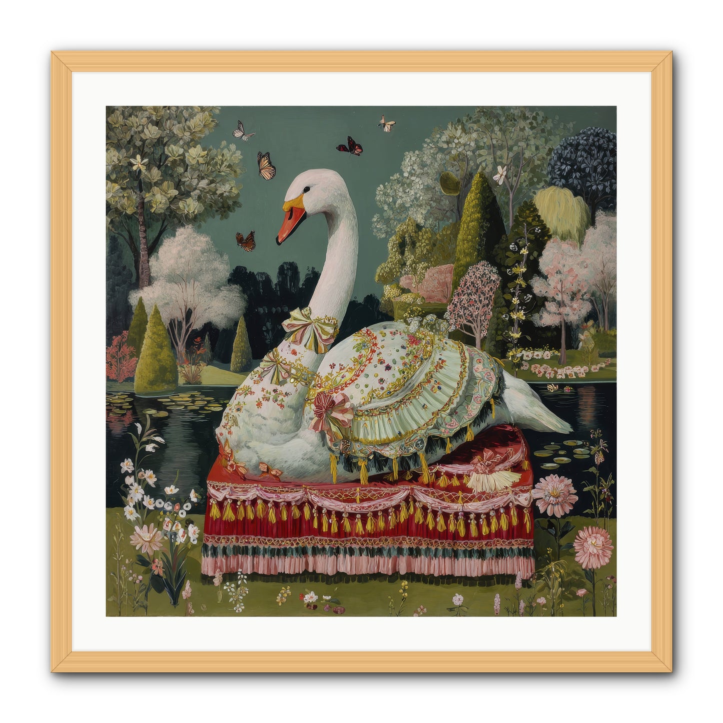 The hidden alcove -- Framed Print - Natural 30x30