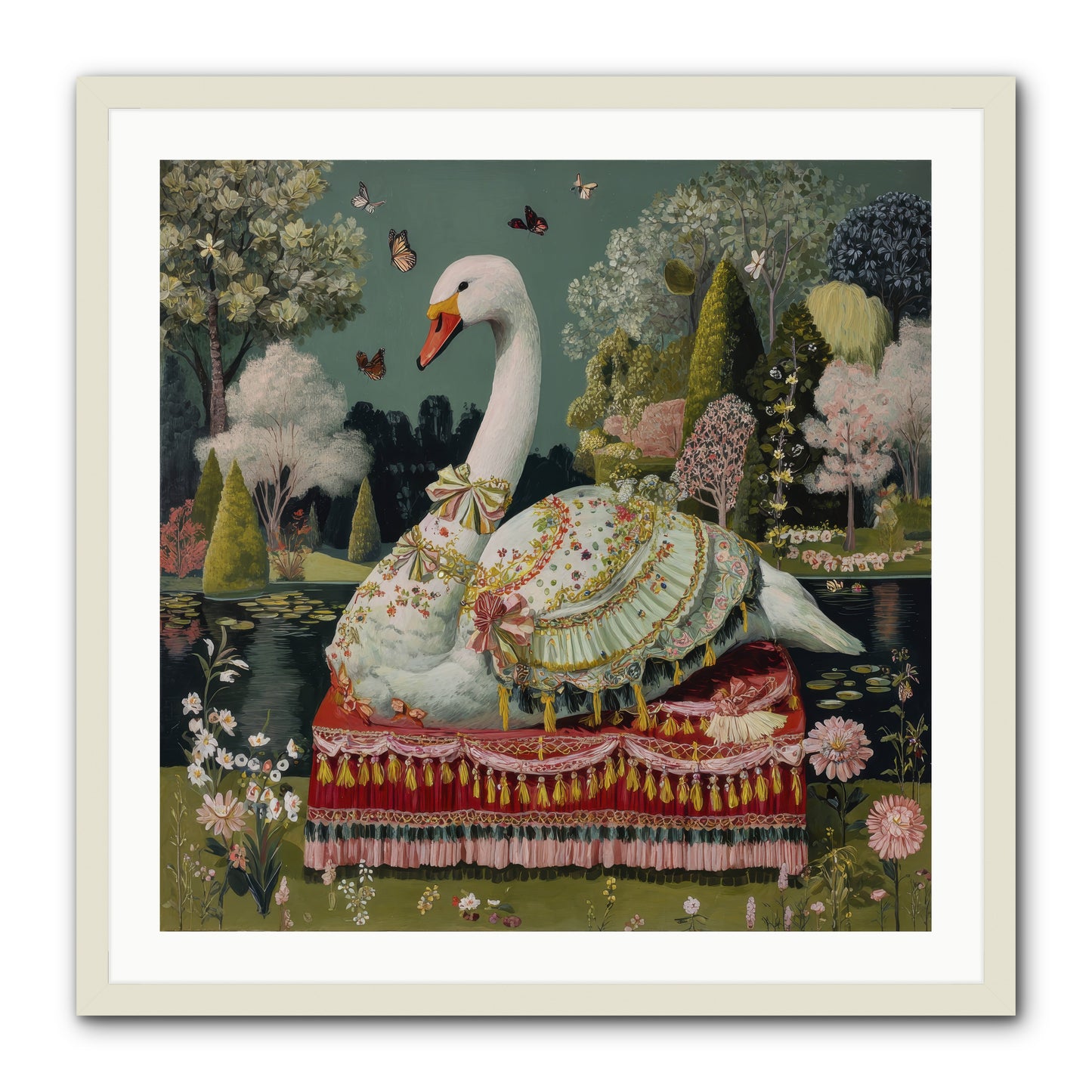 The hidden alcove -- Framed Print - White 30x30