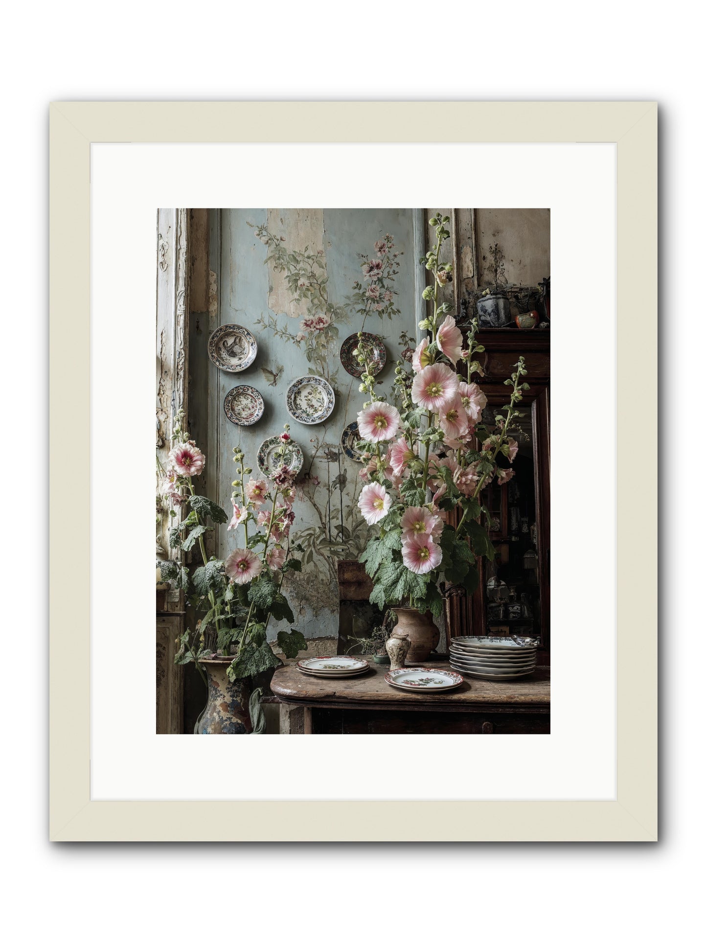 The highlands -- Framed Print - White 12x16