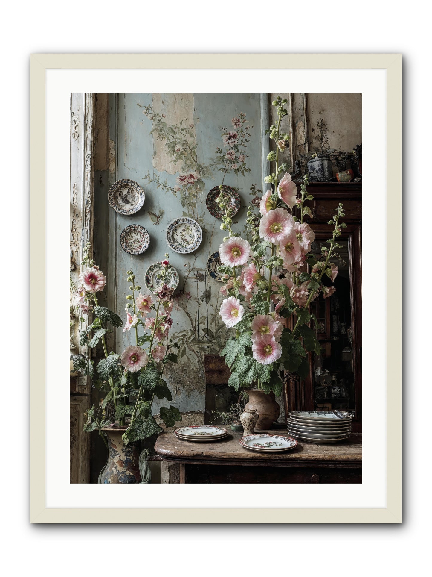 The highlands -- Framed Print - White 24x32