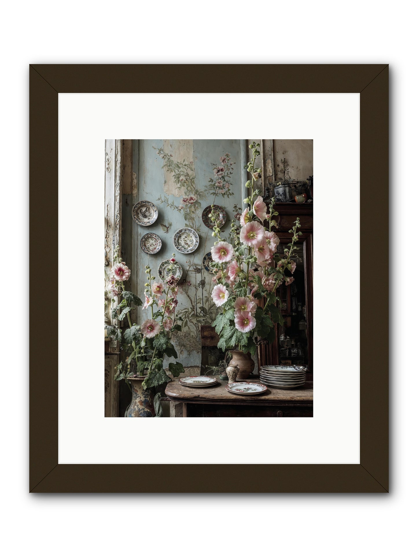 The highlands -- Framed Print - Black 9x12
