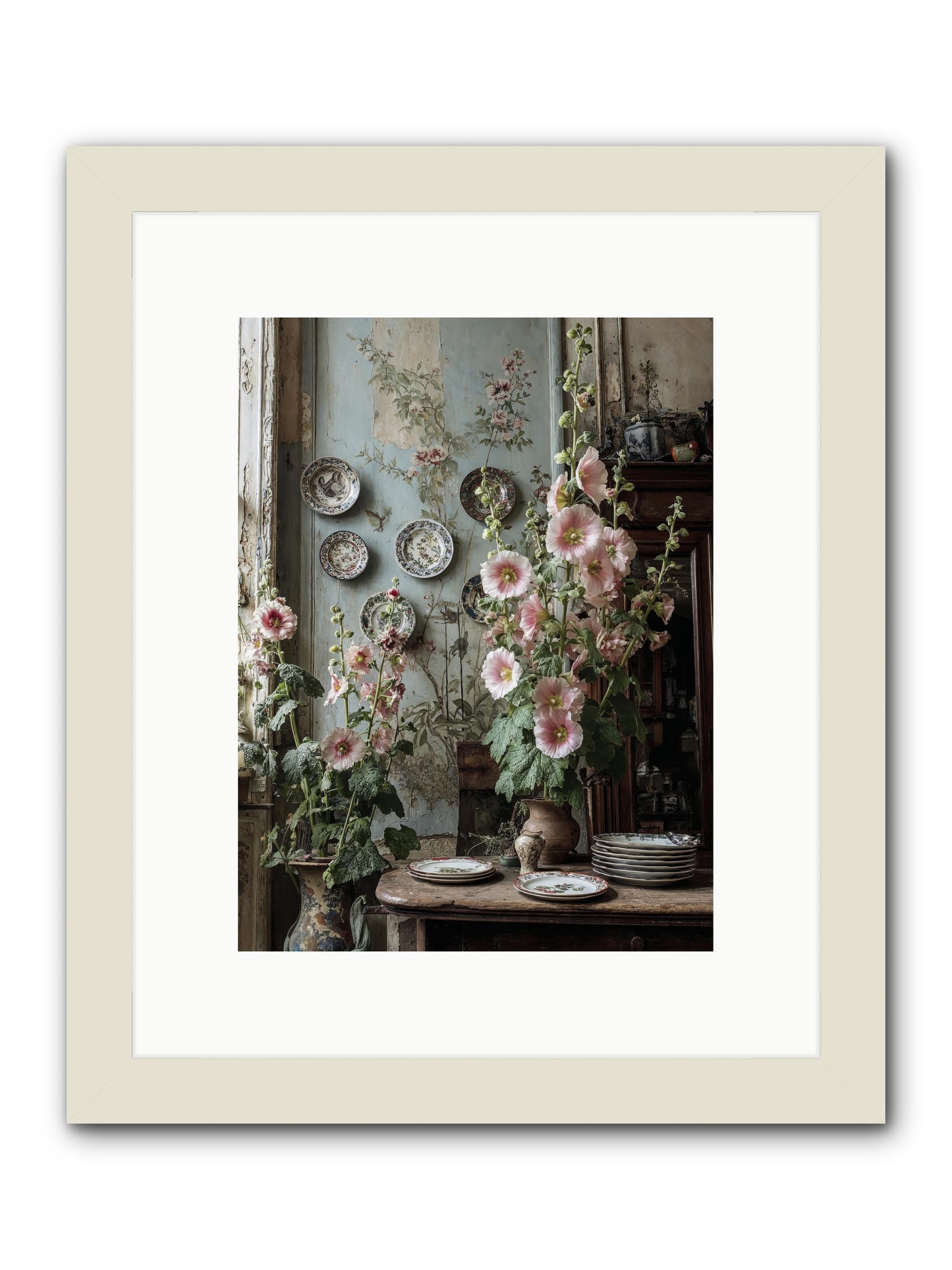 The highlands -- Framed Print - White 9x12