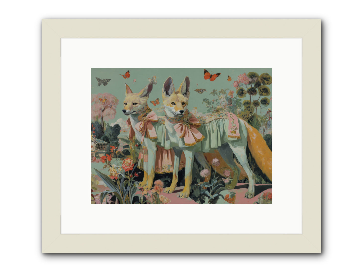 The last sparkling ember -- Framed Print - White 12x9