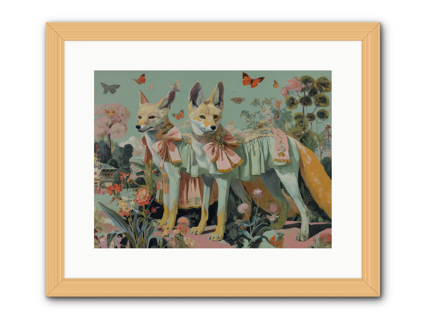 The last sparkling ember -- Framed Print - Natural 16x12