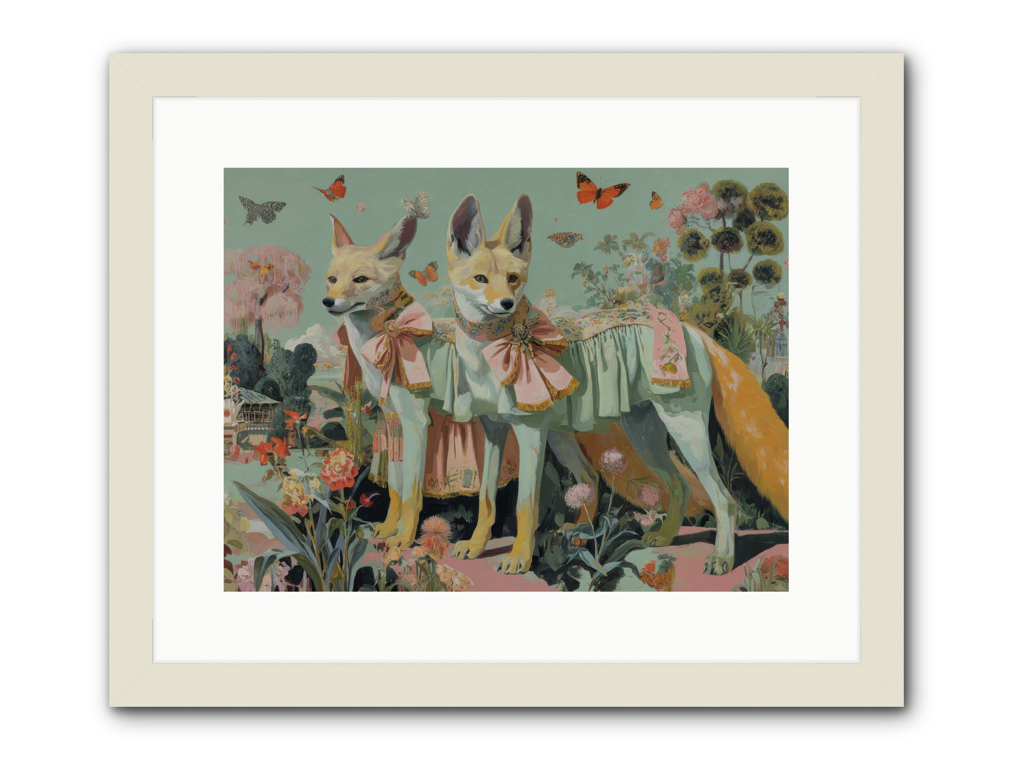 The last sparkling ember -- Framed Print - White 16x12