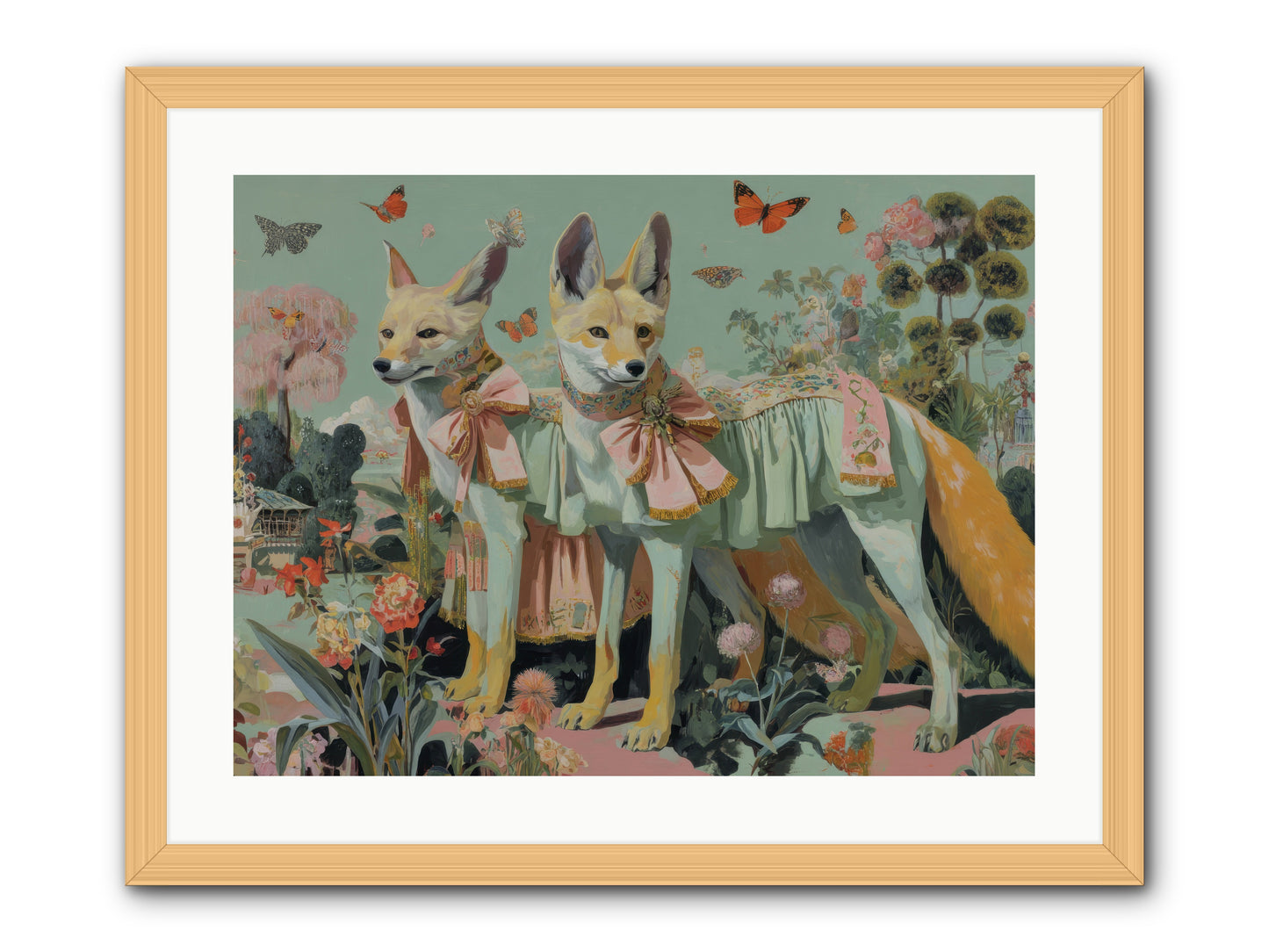 The last sparkling ember -- Framed Print - Natural 24x18