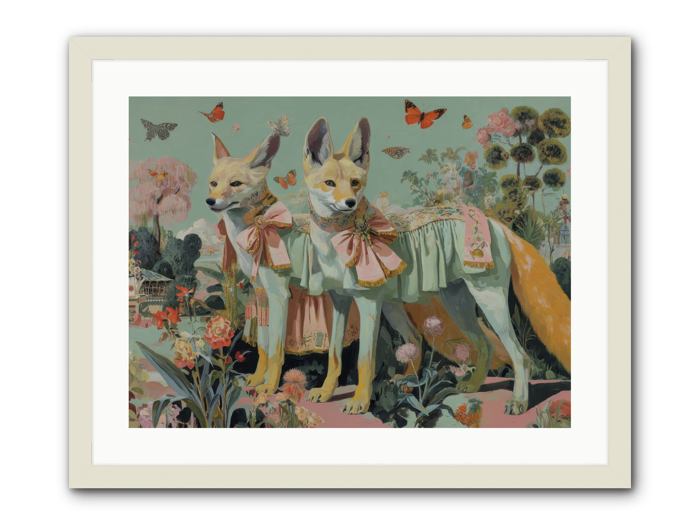 The last sparkling ember -- Framed Print - White 24x18