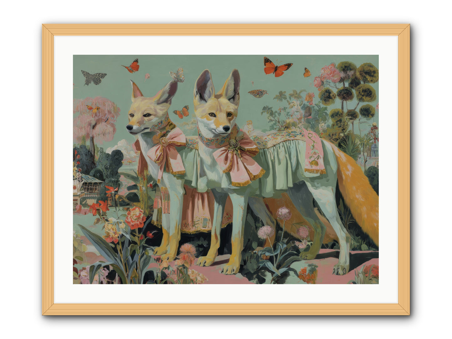 The last sparkling ember -- Framed Print - Natural 32x24