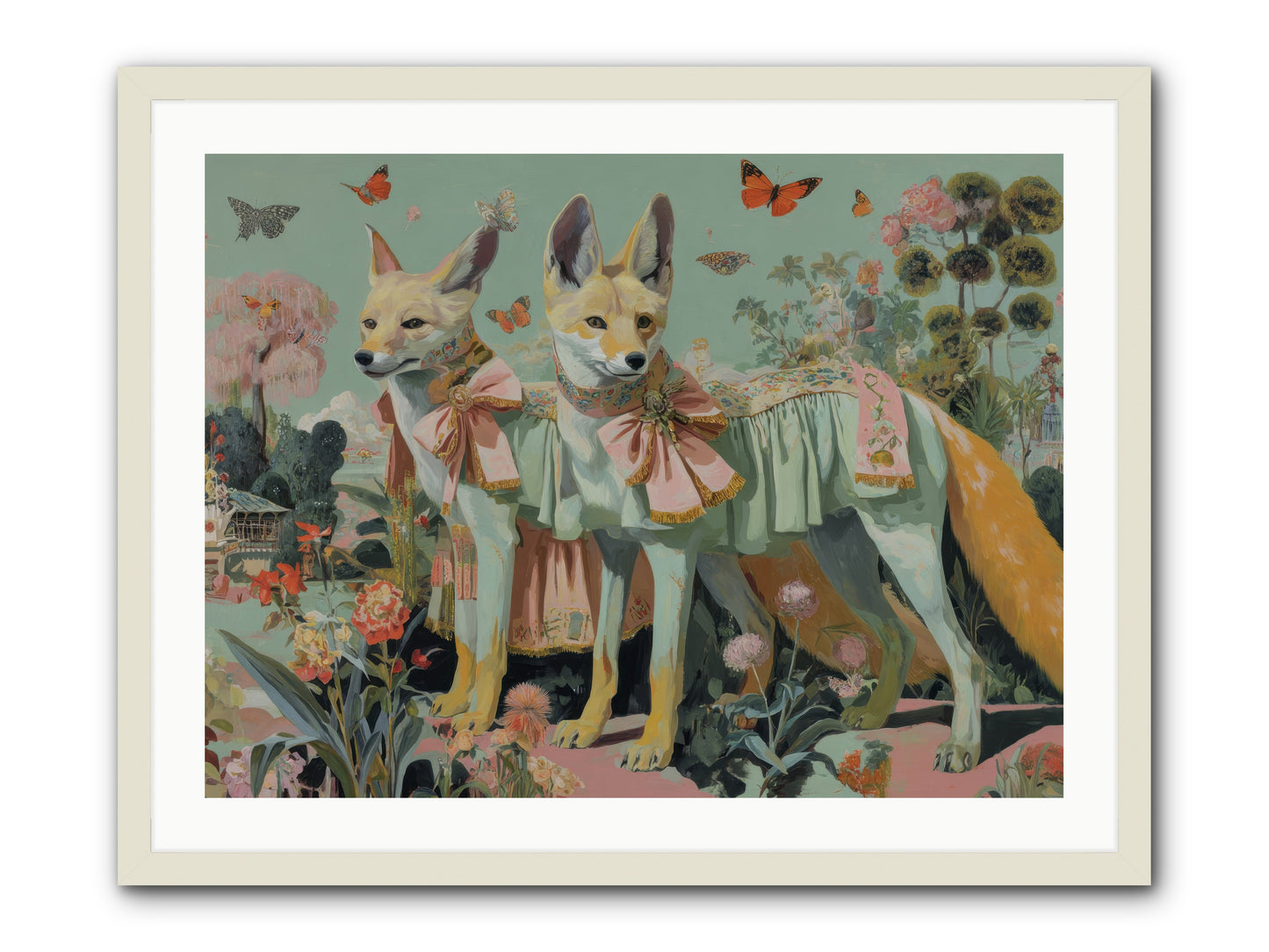 The last sparkling ember -- Framed Print - White 32x24