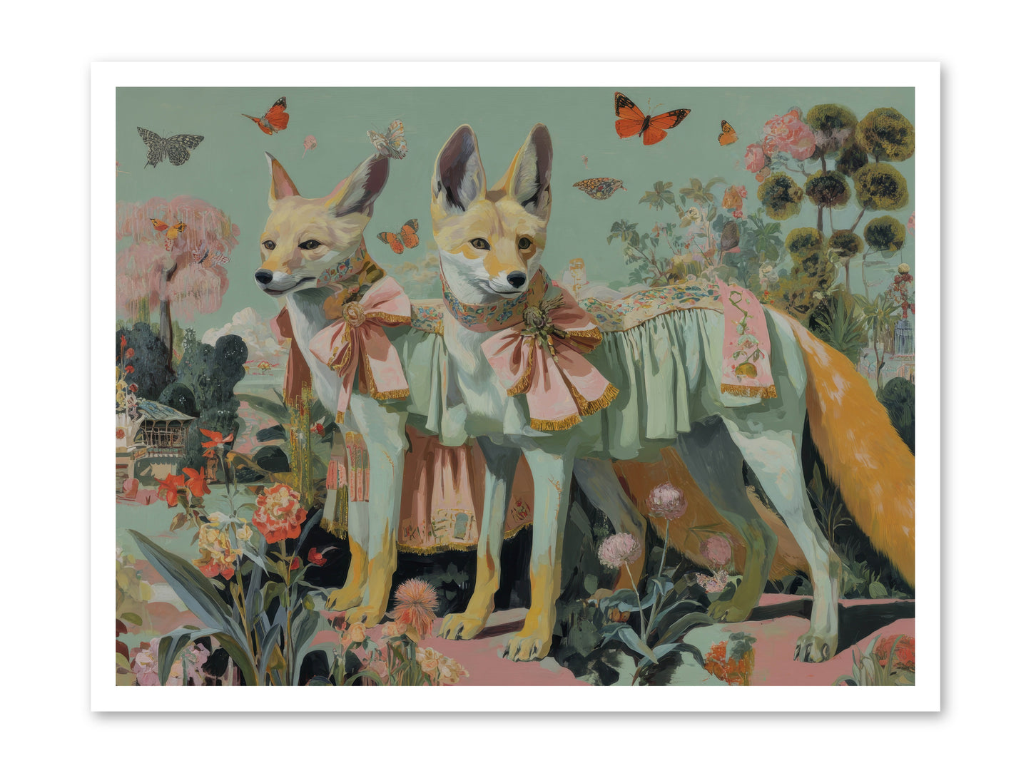 The last sparkling ember -- Loose Canvas Print 32x24