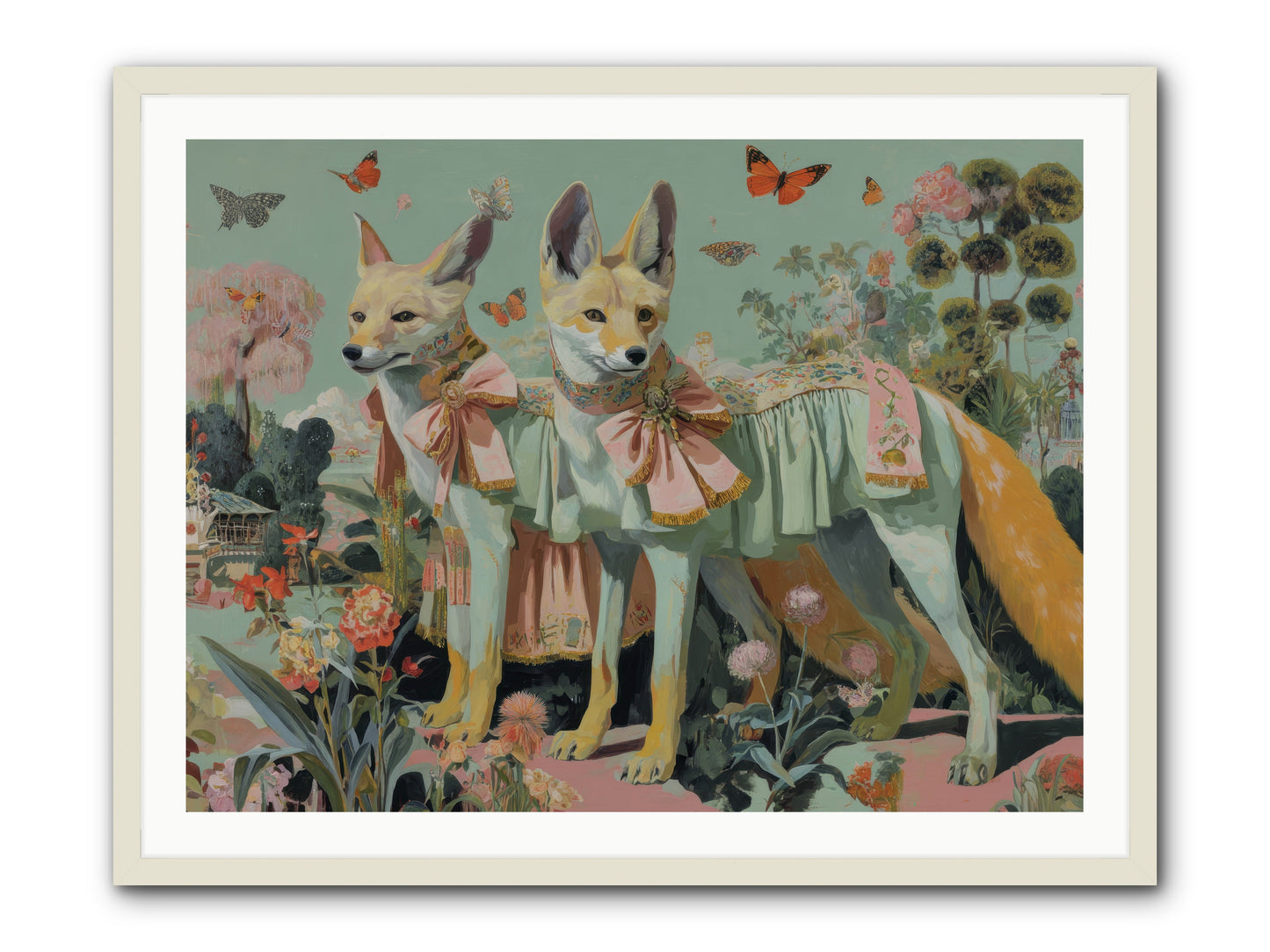 The last sparkling ember -- Framed Print - White 40x30