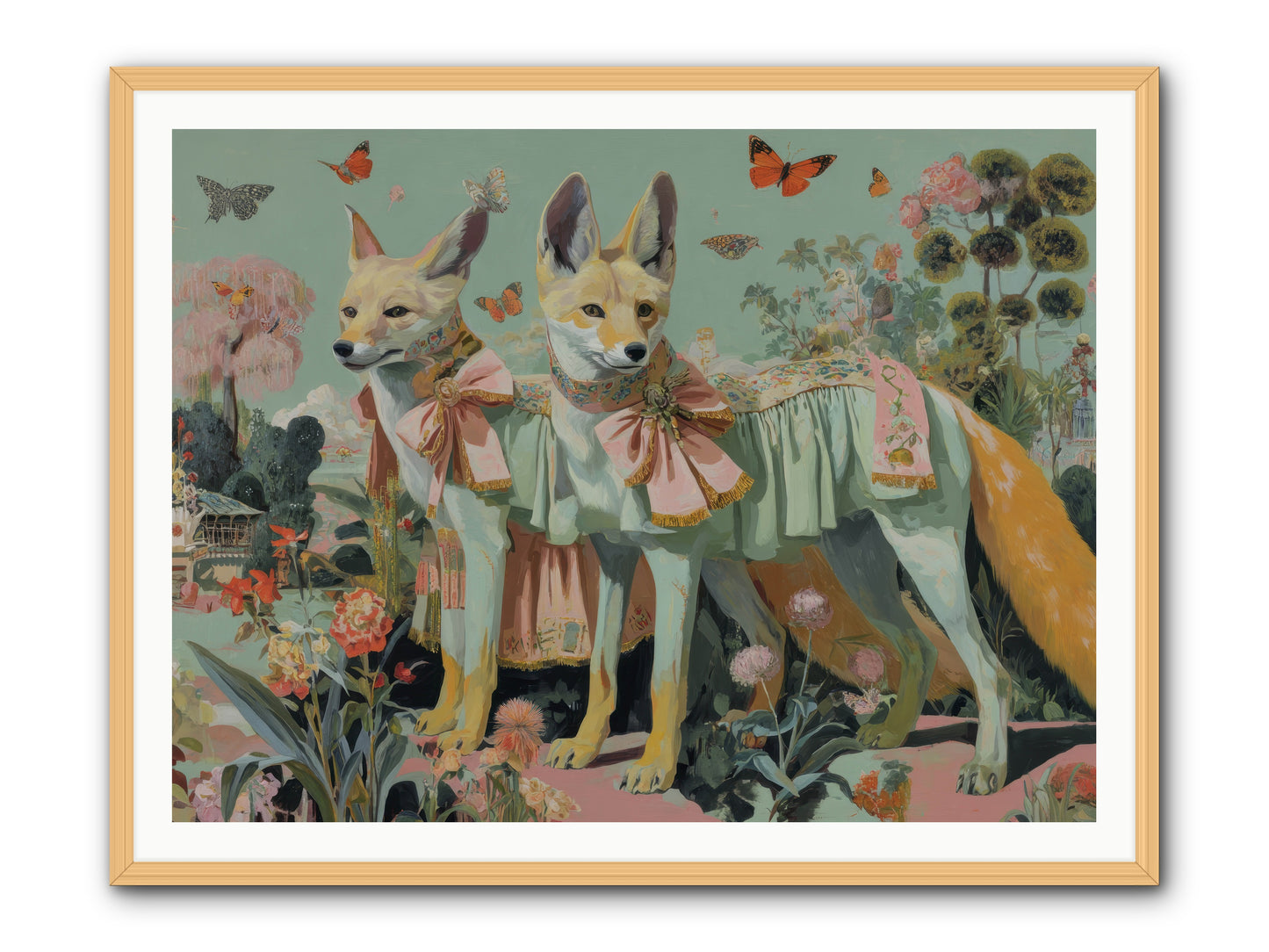The last sparkling ember -- Framed Print - Natural 48x36