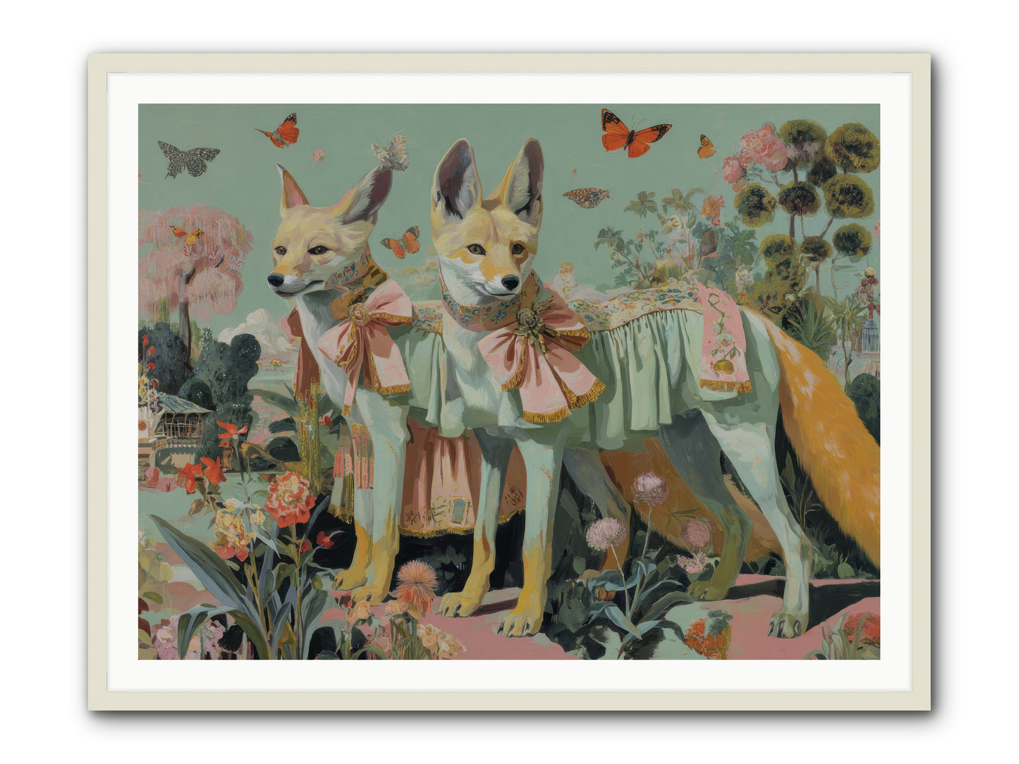 The last sparkling ember -- Framed Print - White 48x36