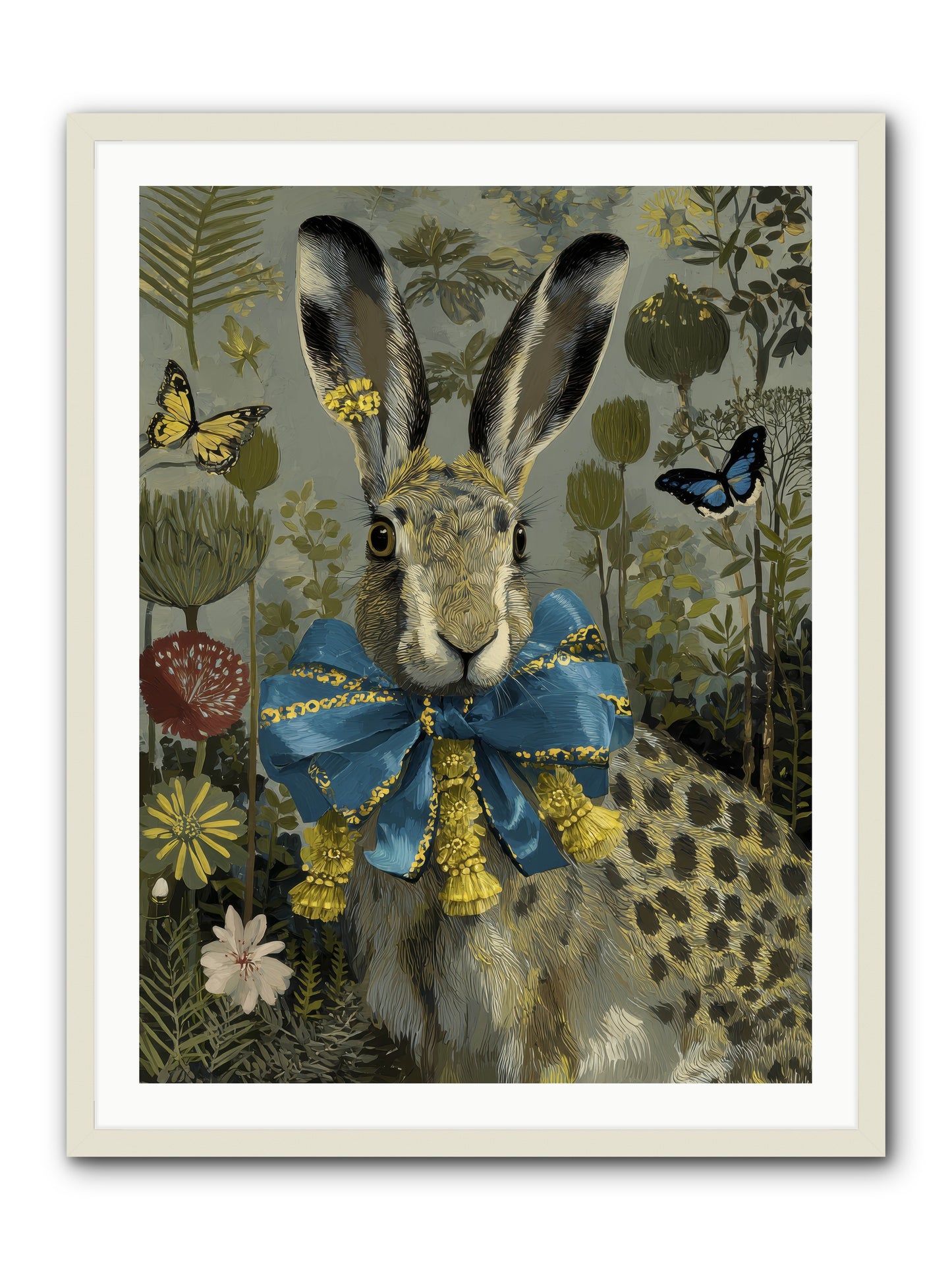 The quiet glimmer -- Framed Print - White 30x40