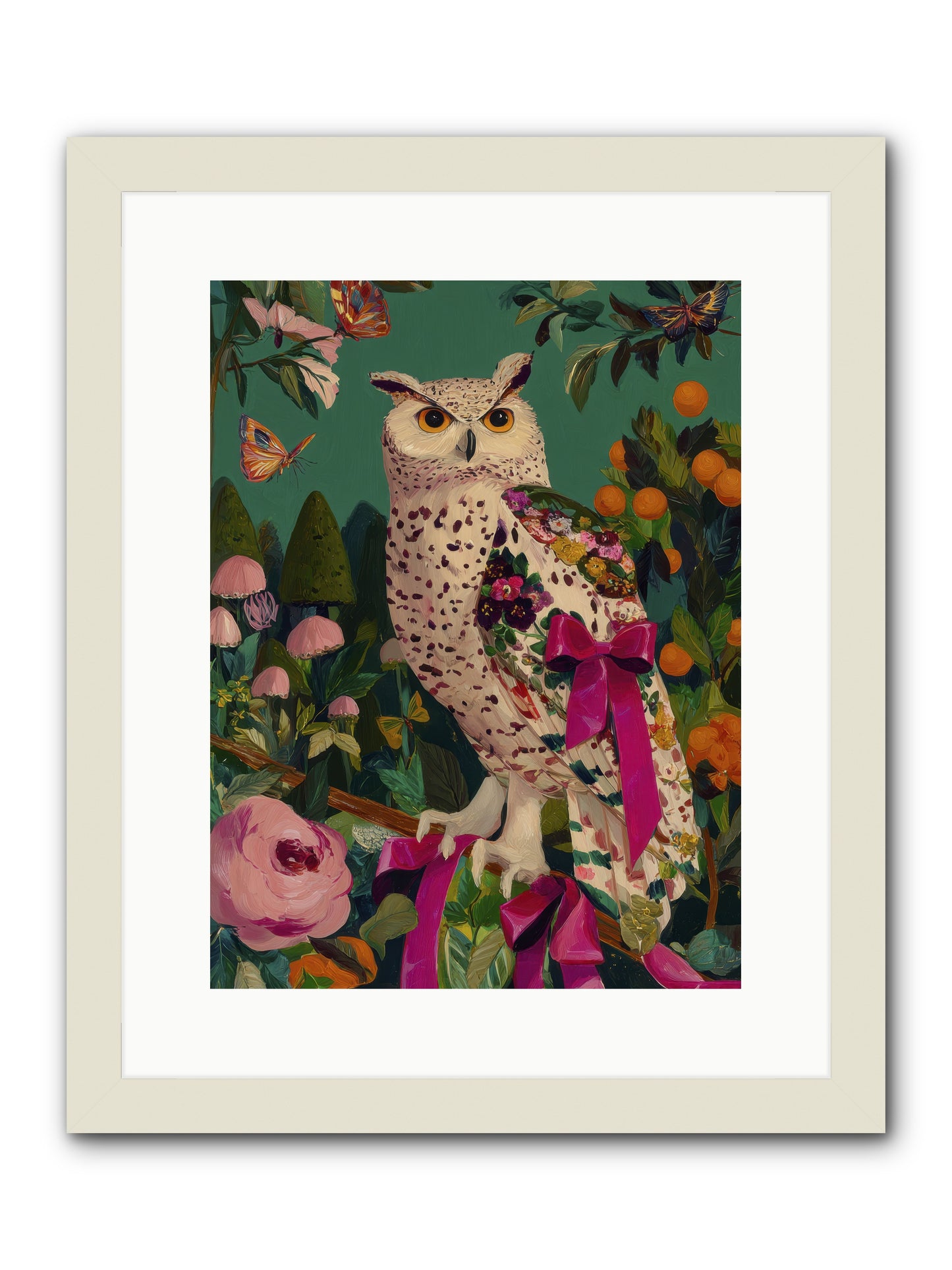 The quiet turning -- Framed Print - White 12x16