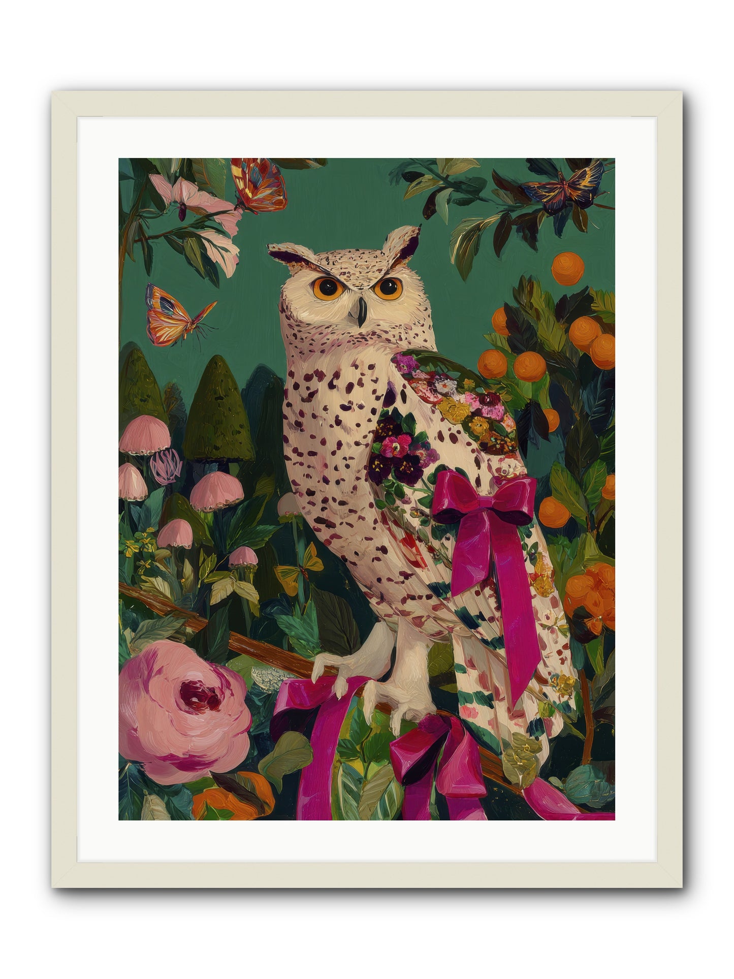 The quiet turning -- Framed Print - White 24x32