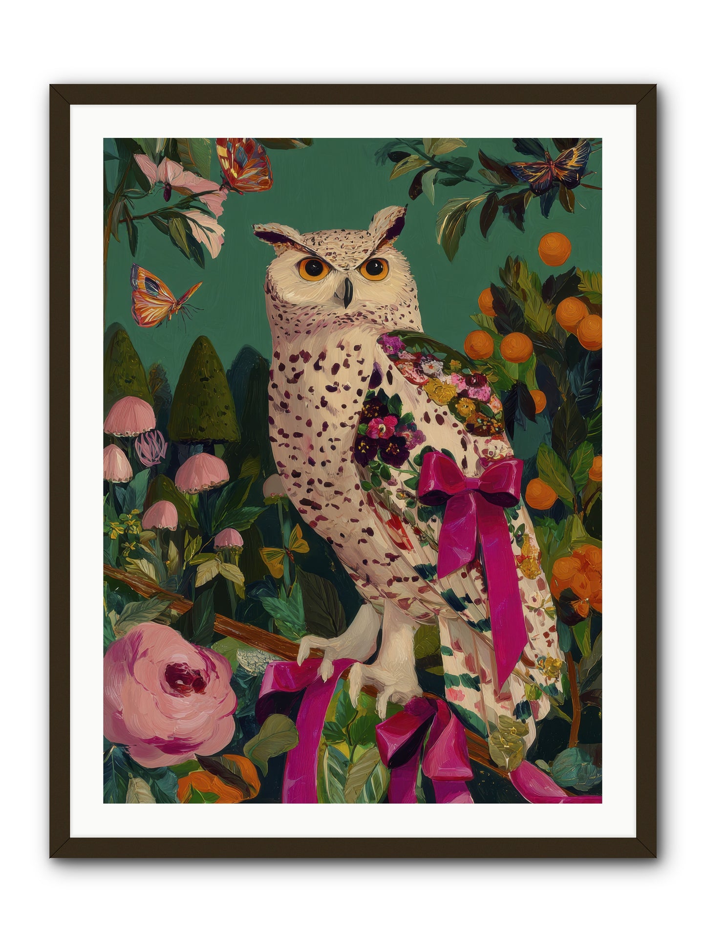 The quiet turning -- Framed Print - Black 30x40