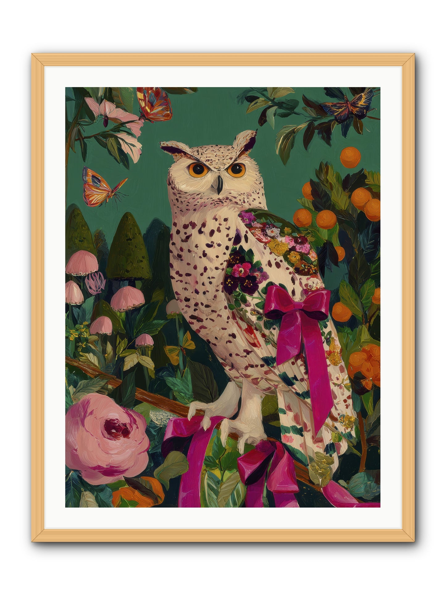 The quiet turning -- Framed Print - Natural 30x40