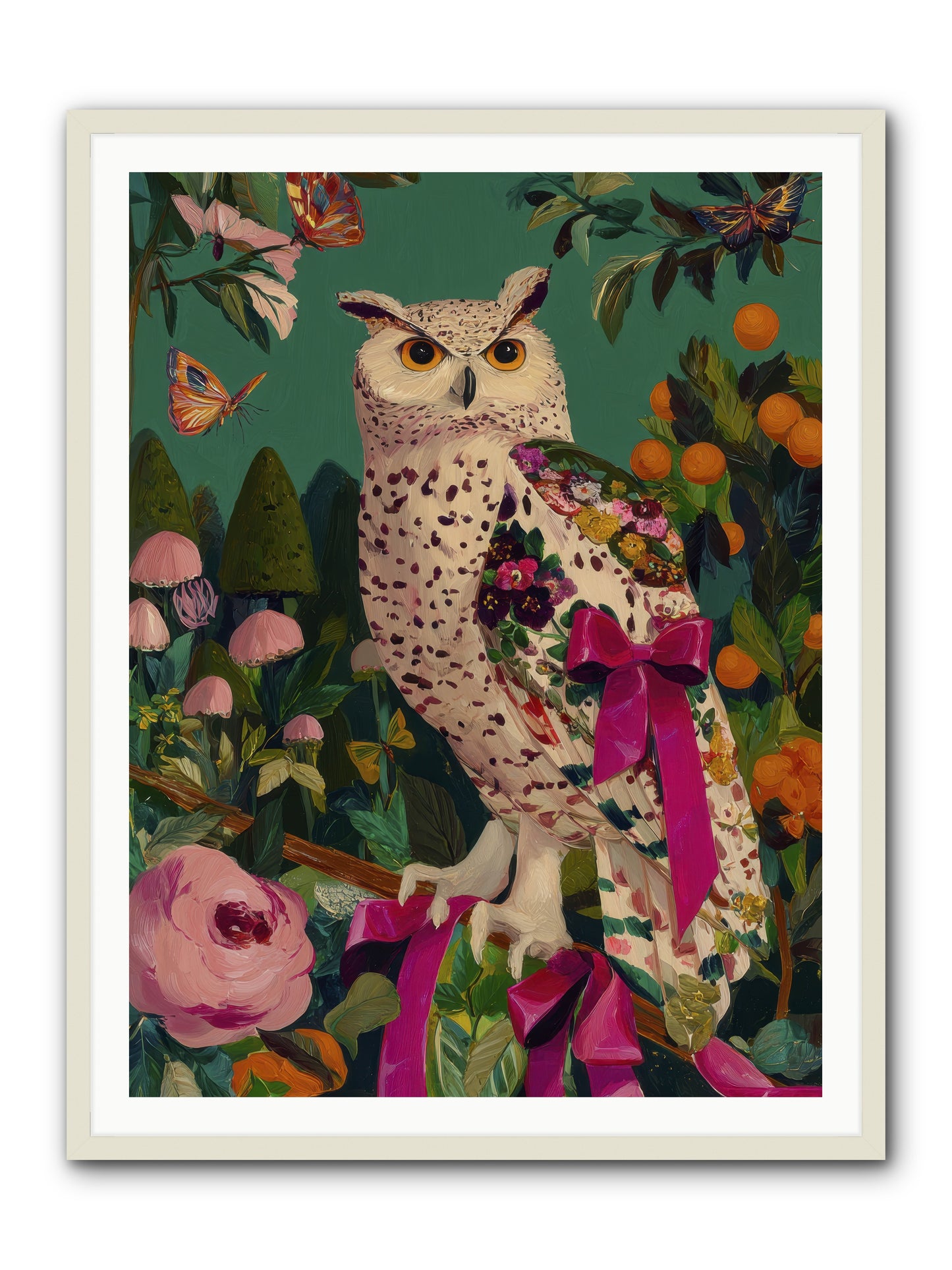 The quiet turning -- Framed Print - White 36x48