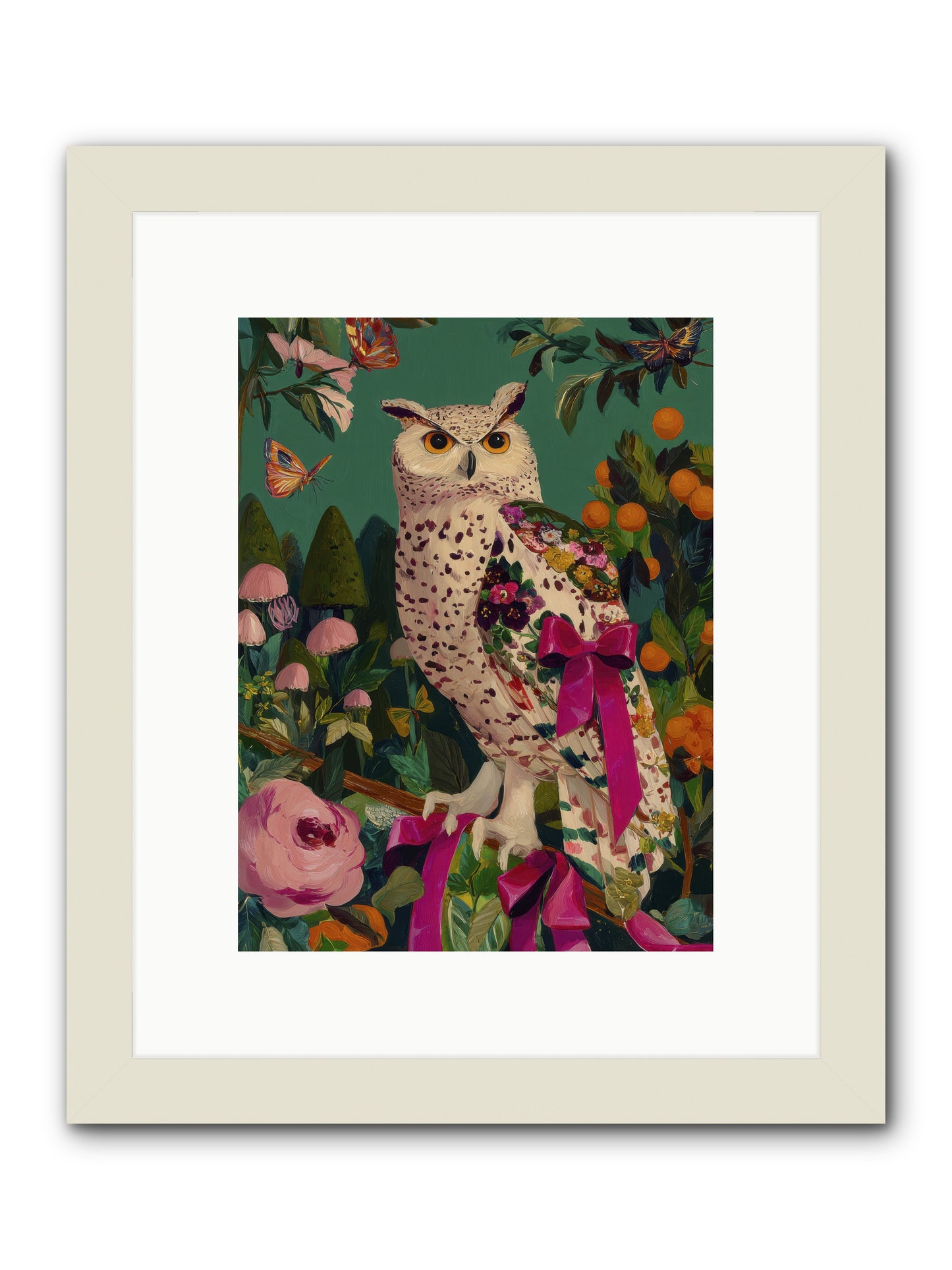The quiet turning -- Framed Print - White 9x12