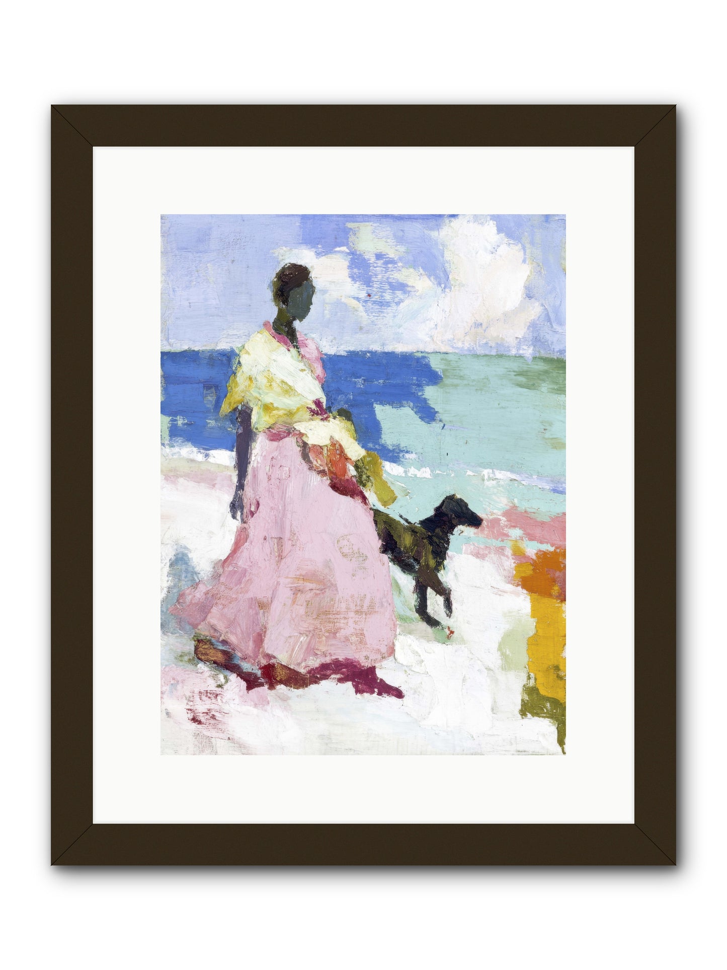 The sea's tender heart -- Framed Print - Black 12x16