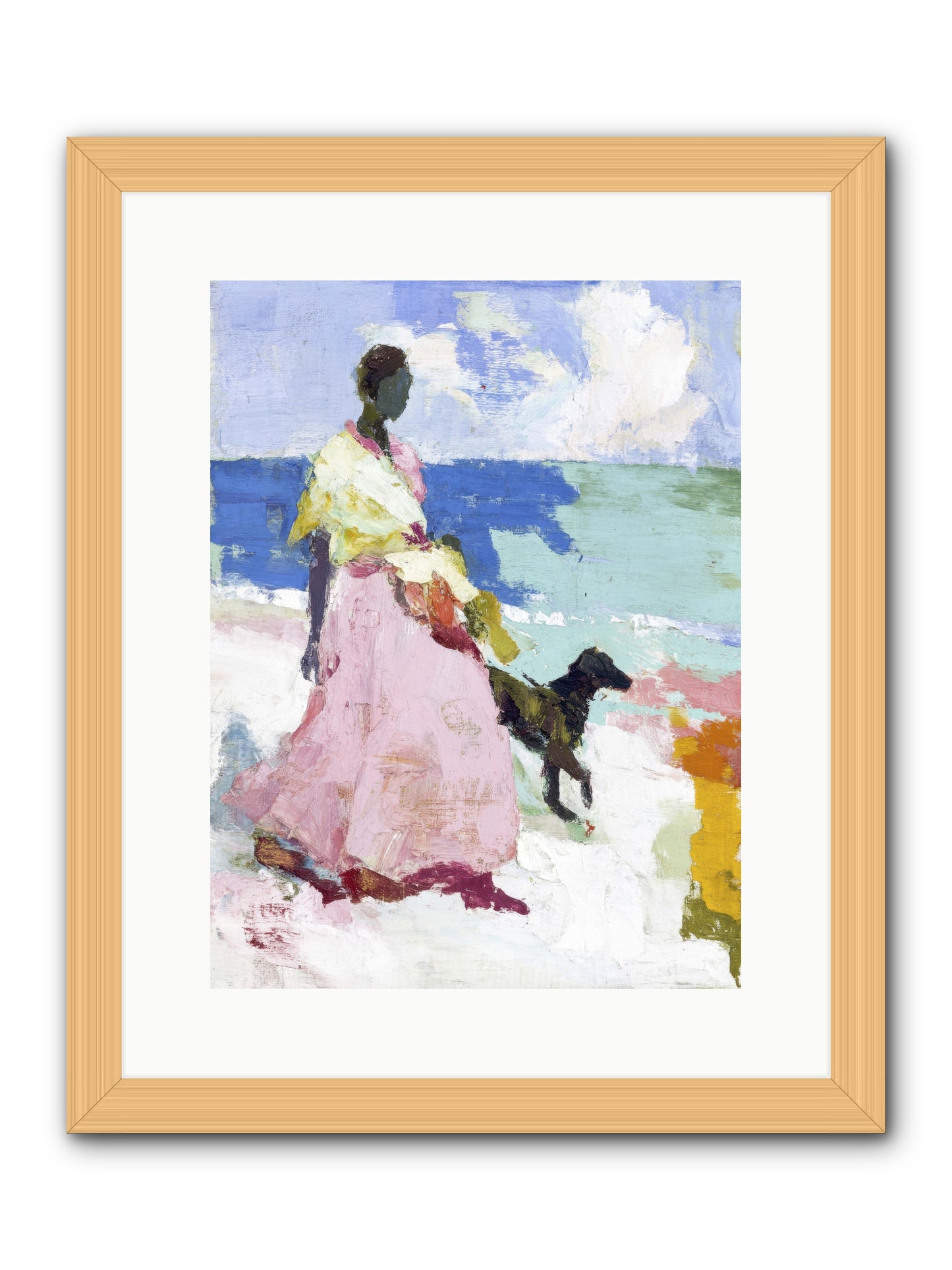 The sea's tender heart -- Framed Print - Natural 12x16