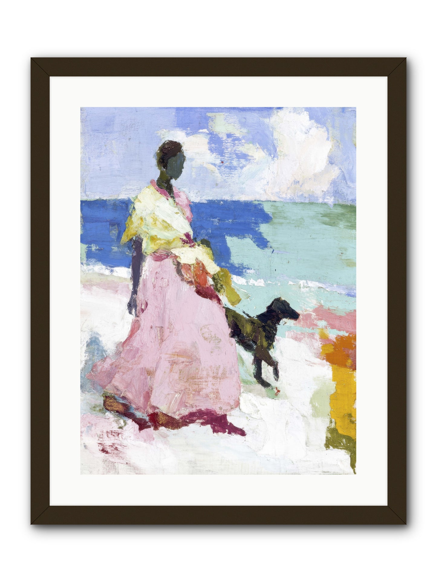 The sea's tender heart -- Framed Print - Black 18x24