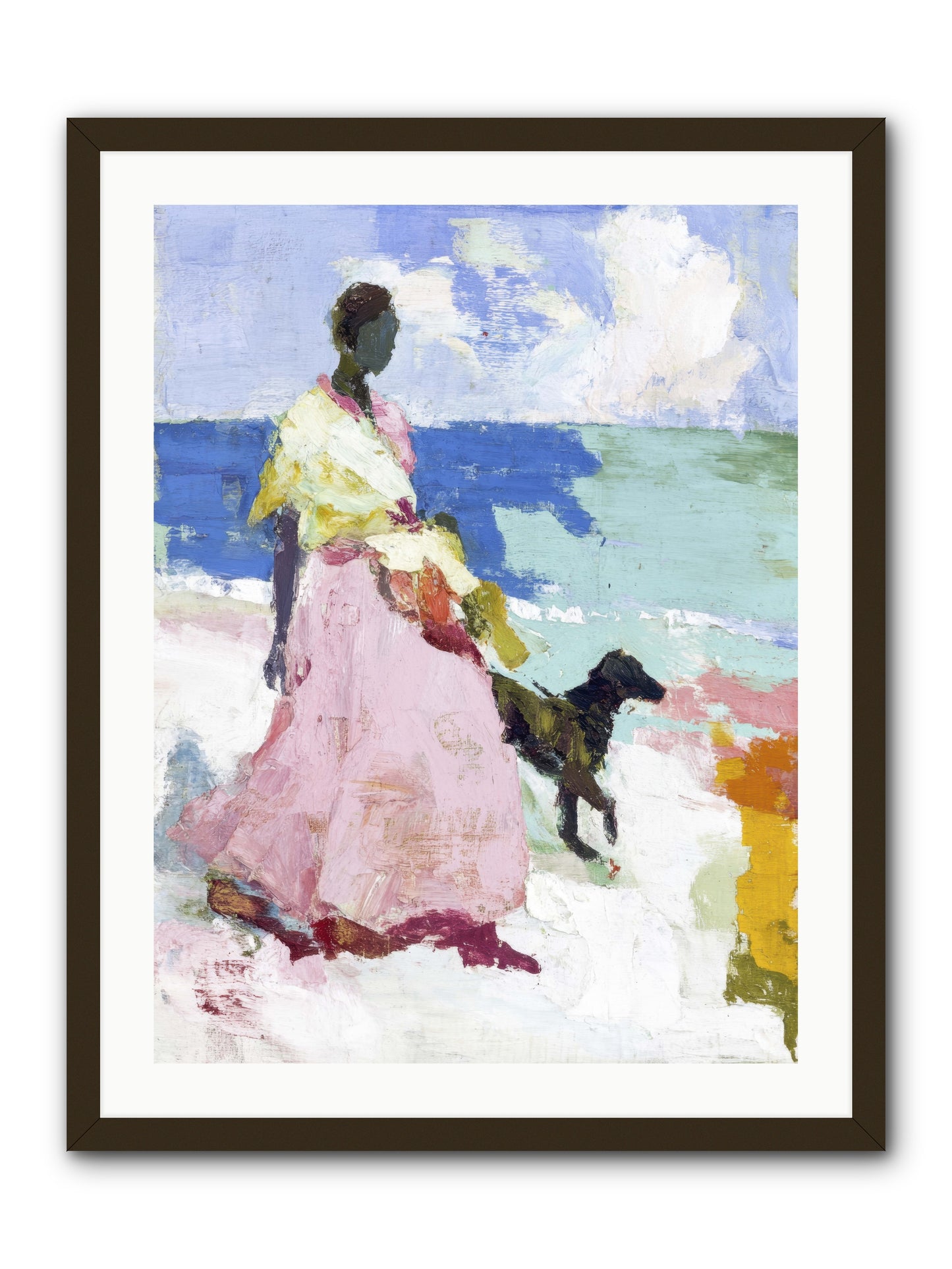 The sea's tender heart -- Framed Print - Black 24x32