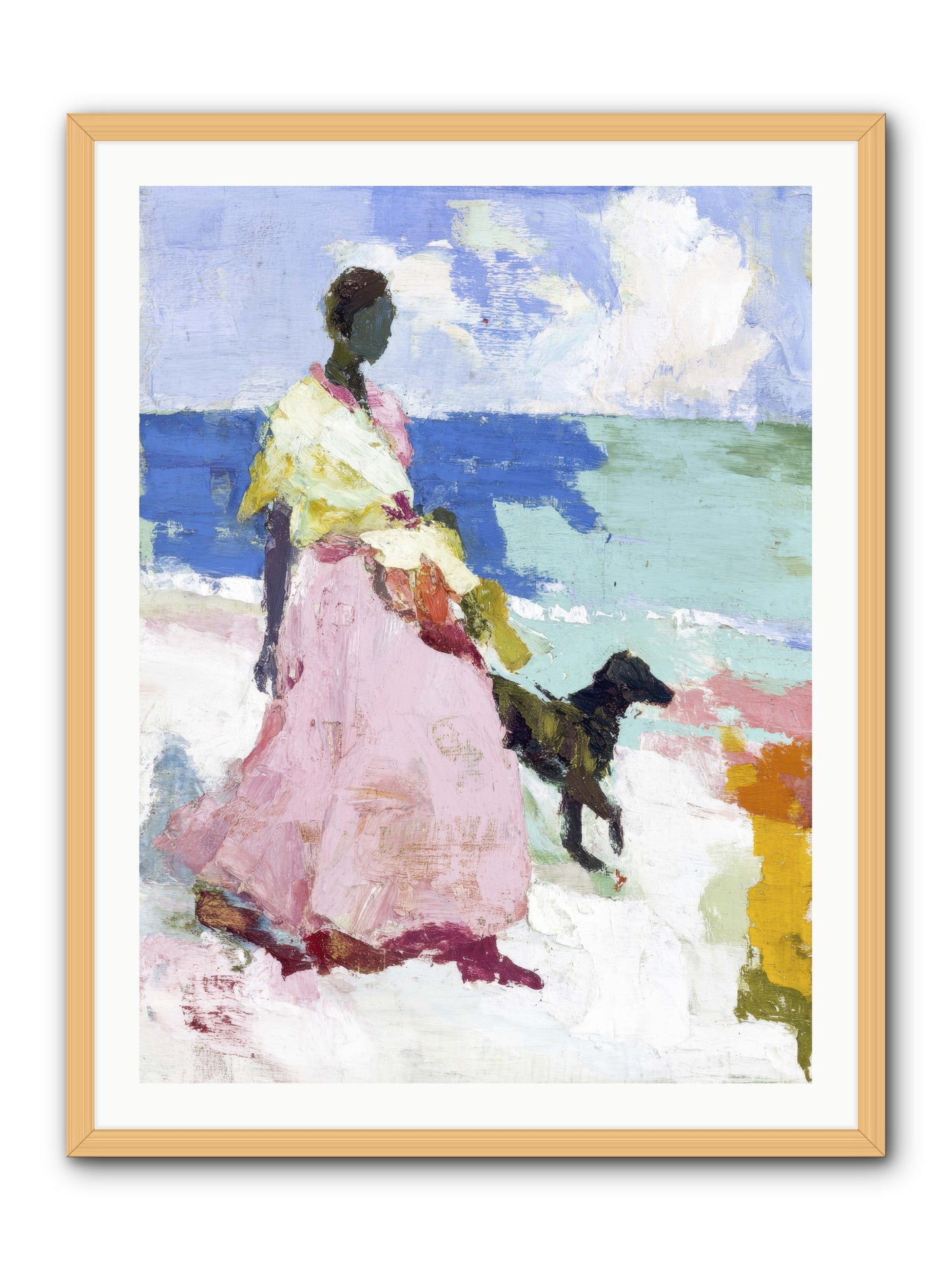 The sea's tender heart -- Framed Print - Natural 30x40
