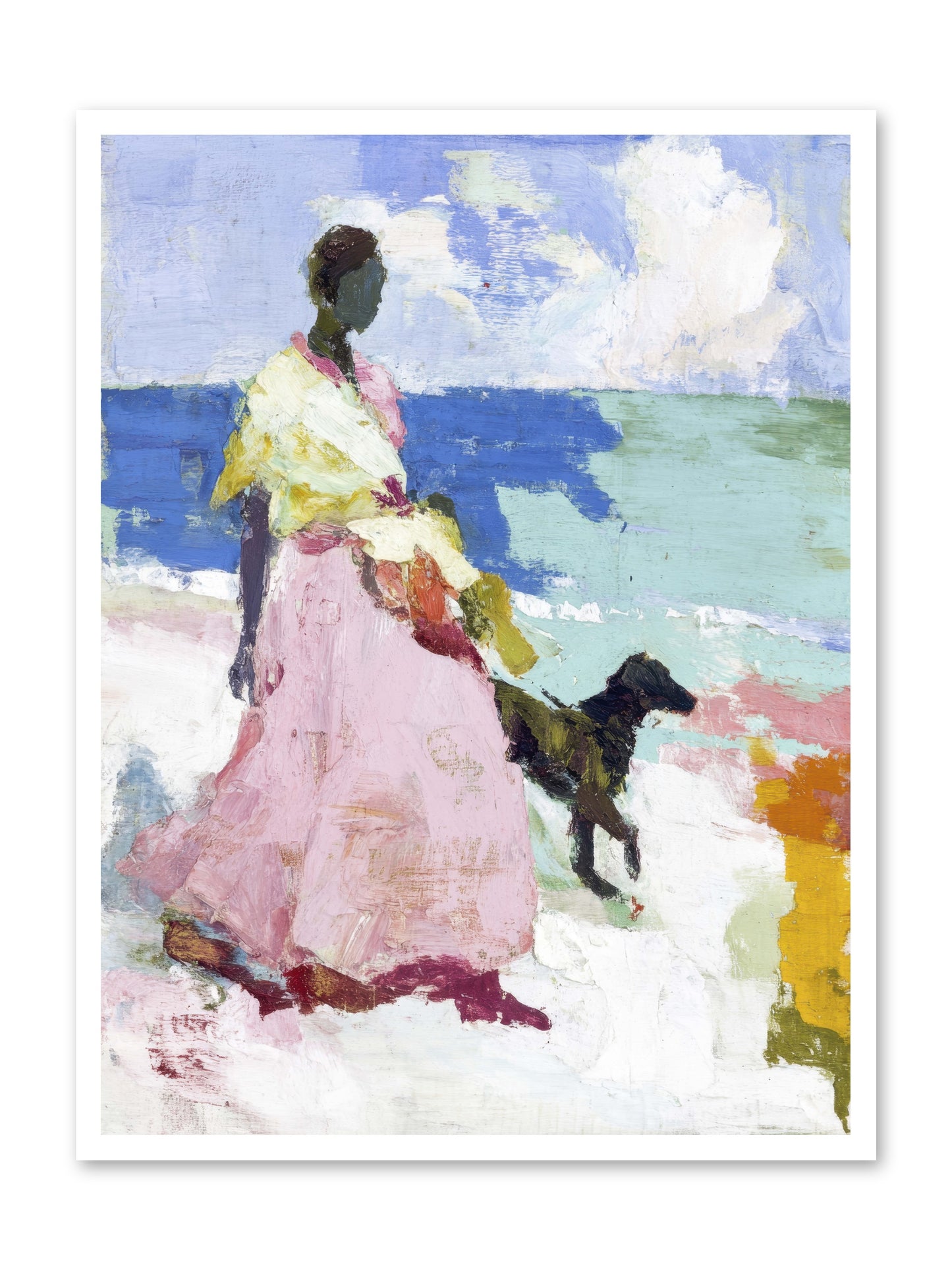 The sea's tender heart -- Loose Canvas Print 30x40