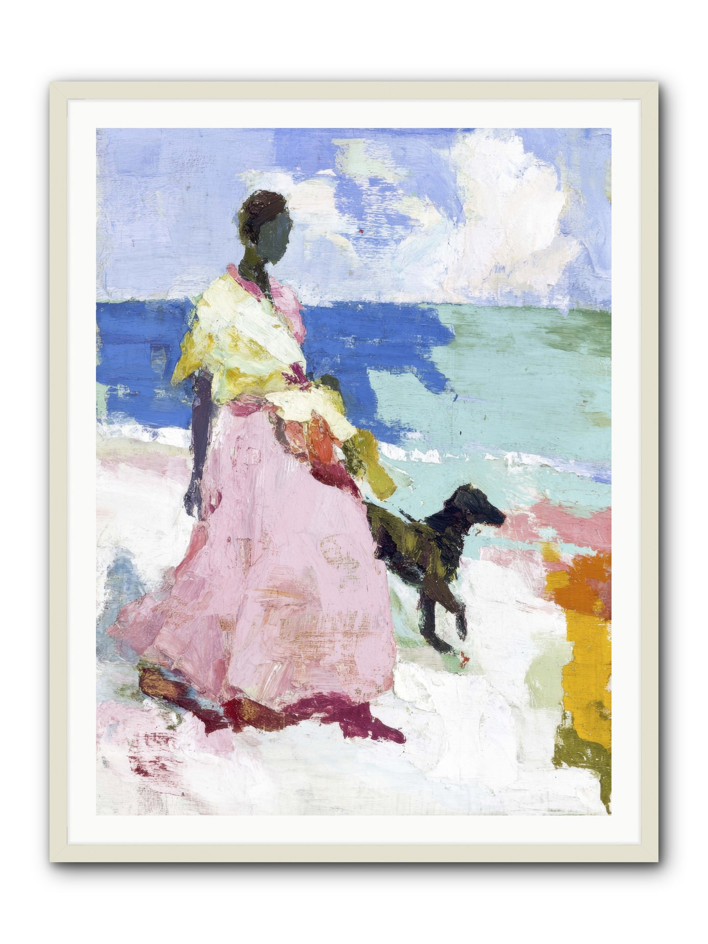 The sea's tender heart -- Framed Print - White 36x48