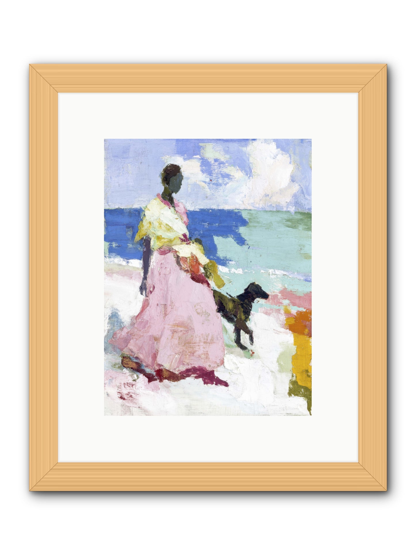 The sea's tender heart -- Framed Print - Natural 9x12