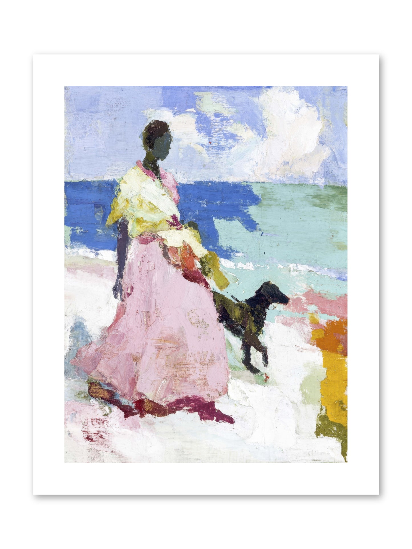 The sea's tender heart -- Loose Canvas Print 9x12