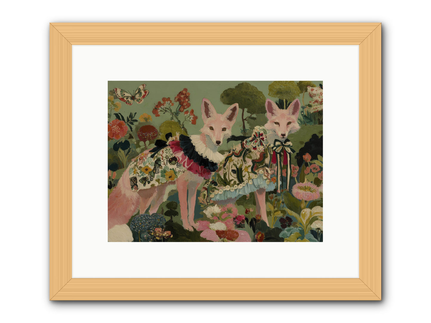 The secret orchard No.1 -- Framed Print - Natural 12x9