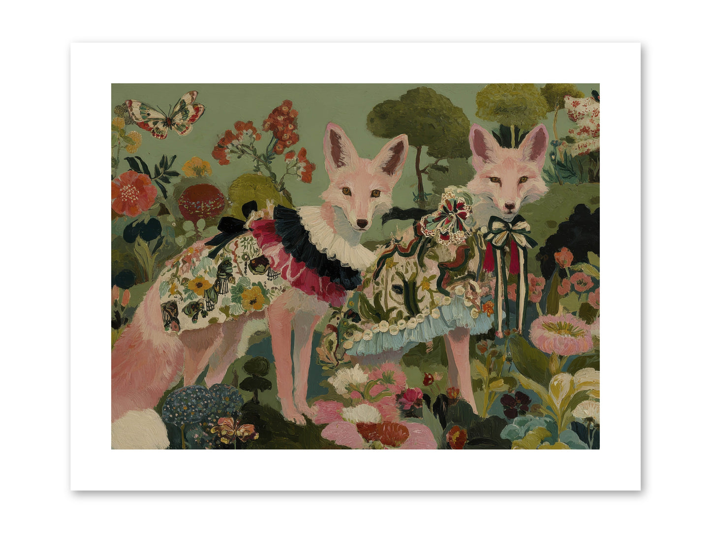The secret orchard No.1 -- Loose Canvas Print 12x9