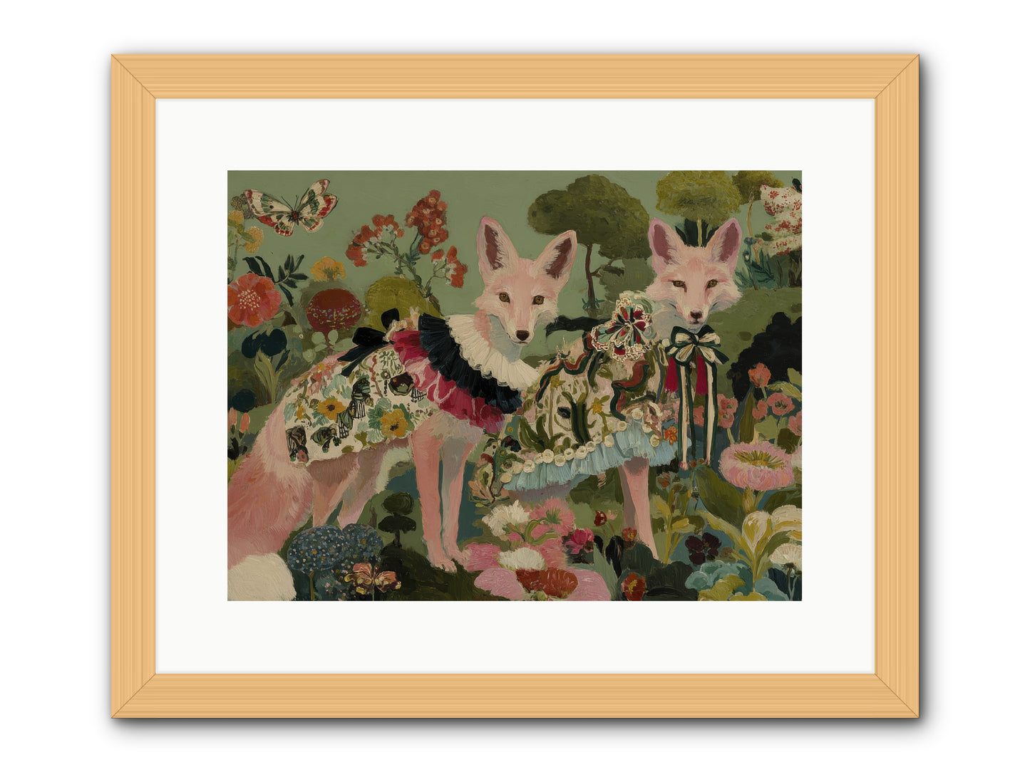 The secret orchard No.1 -- Framed Print - Natural 16x12