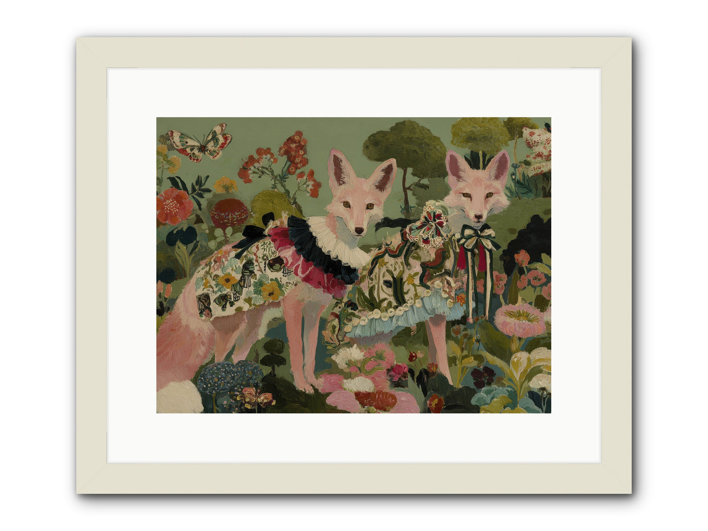 The secret orchard No.1 -- Framed Print - White 16x12