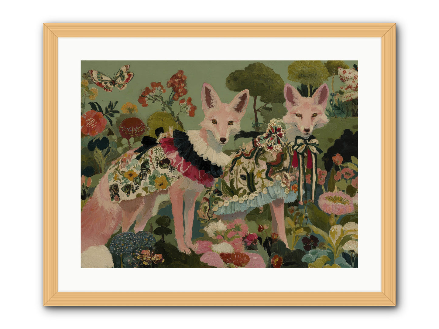 The secret orchard No.1 -- Framed Print - Natural 24x18